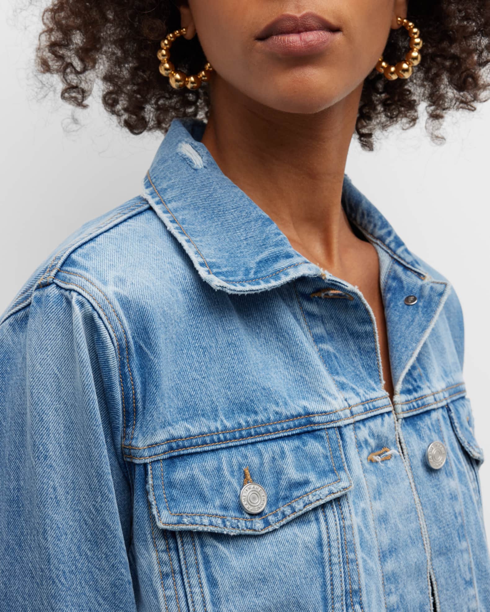【NONCODE】Leehen denim crop jacket Leehen denim crop jacket - NONCODE | 60% - Asian Fashion