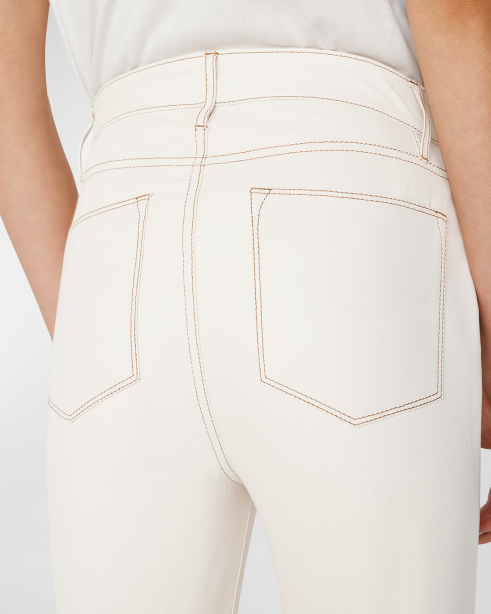 FRAME Le Super High Straight Leather Pants Neiman Marcus