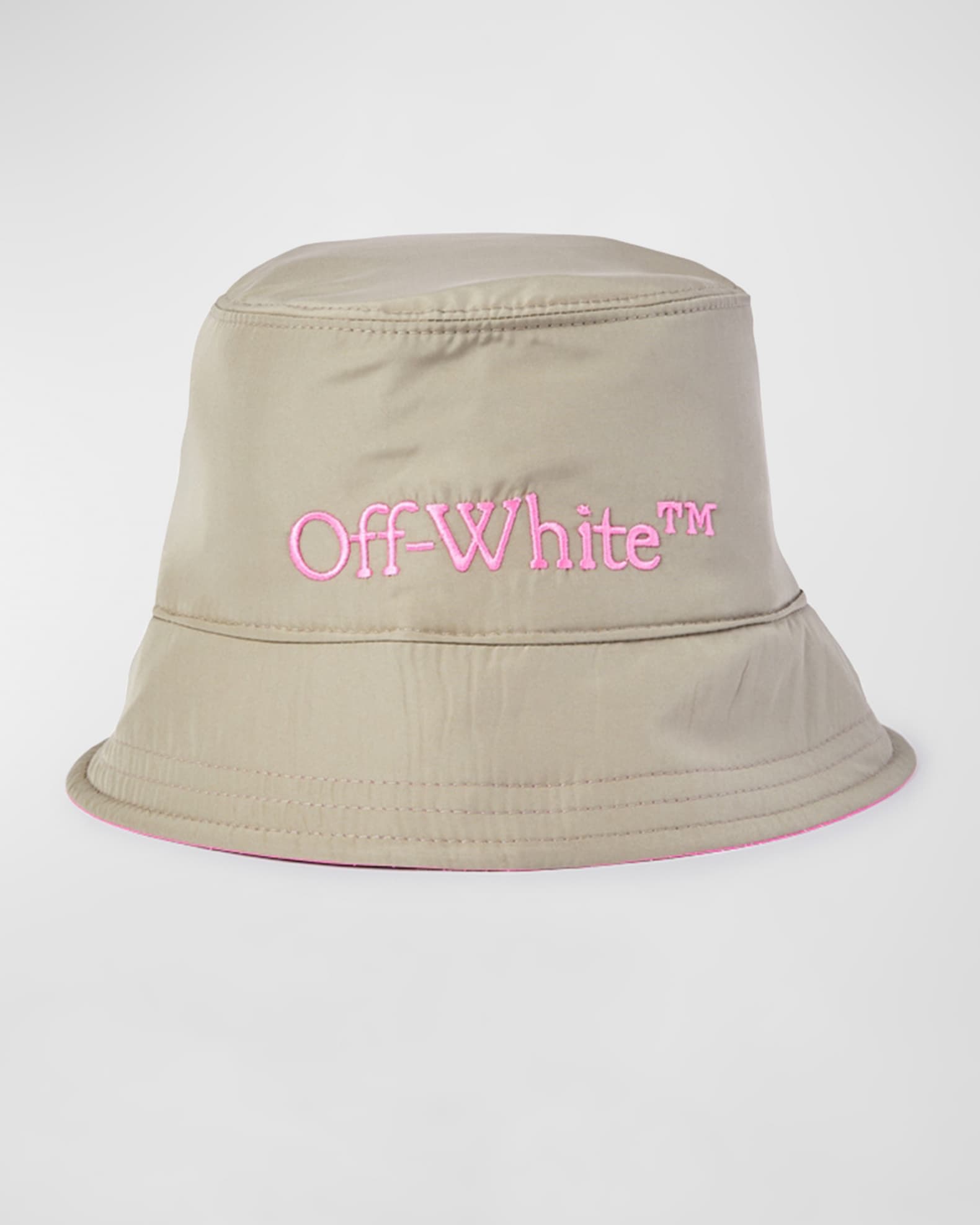 Off-White Reversible Logo Bucket Hat | Neiman Marcus