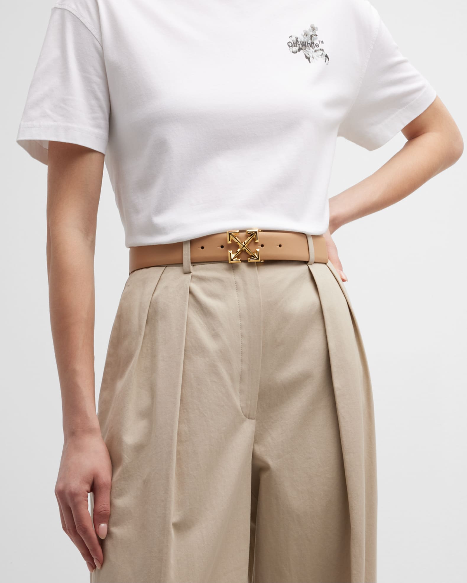 Arrow Leather Belt