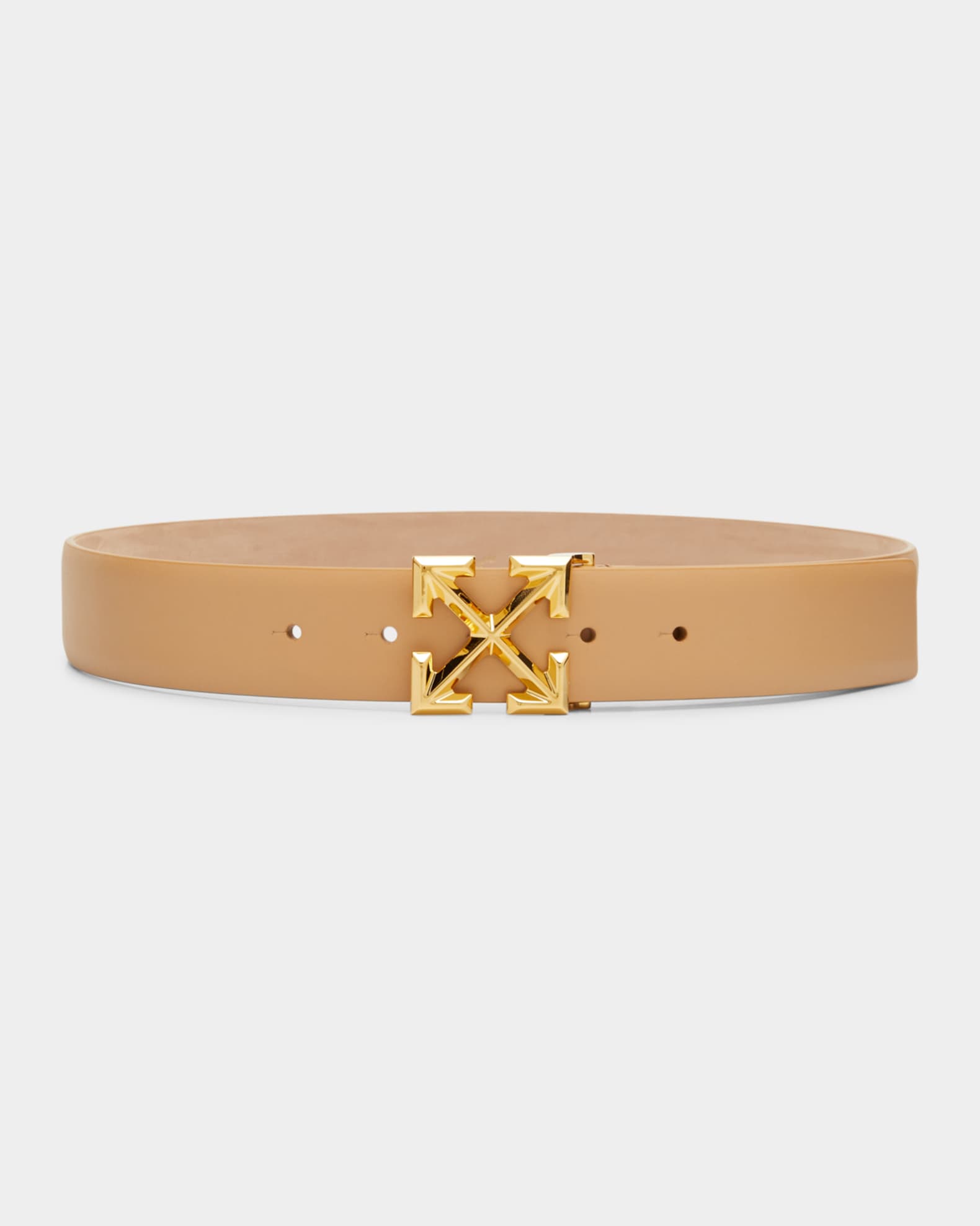 Off-White Arrow Leather Belt | Neiman Marcus