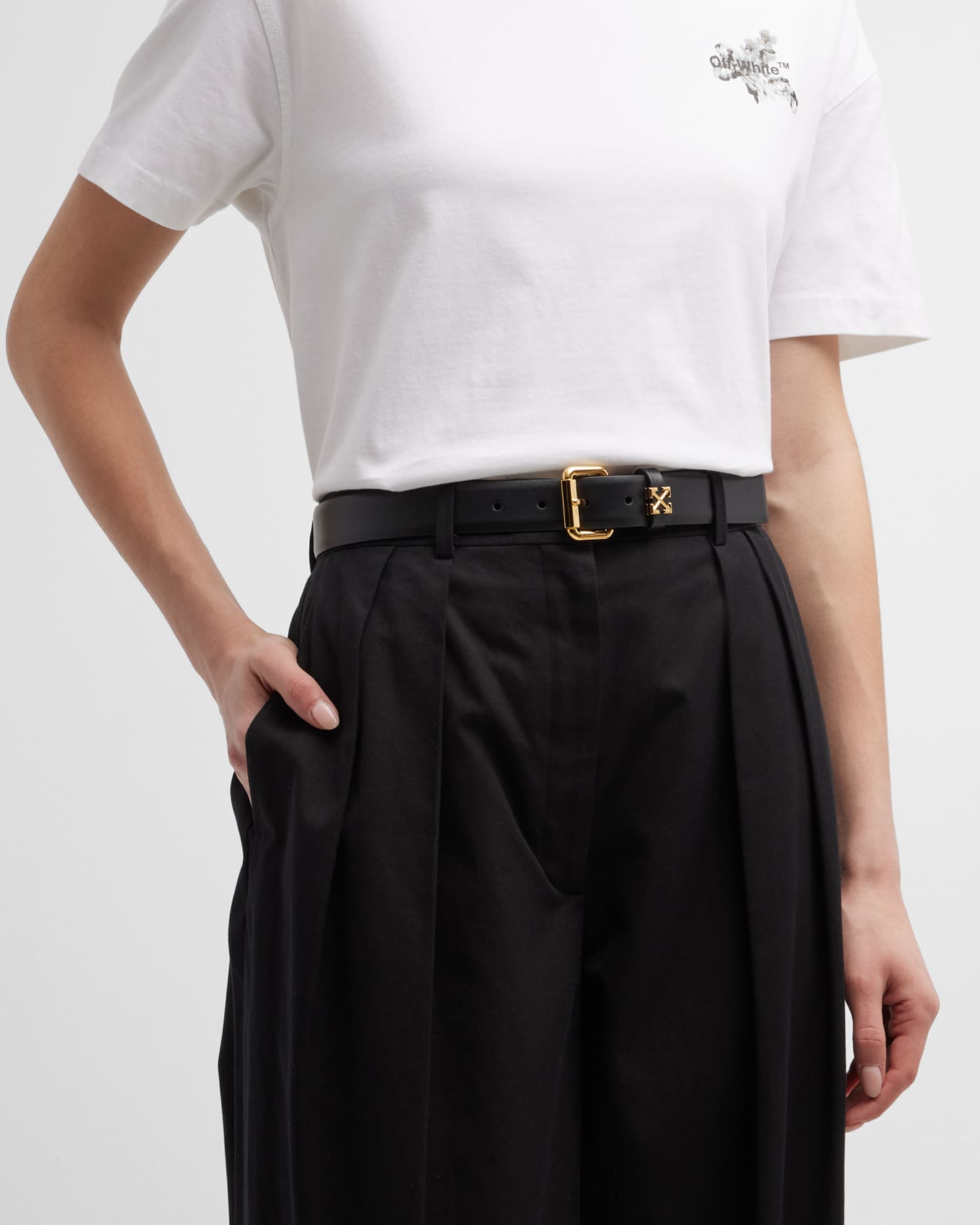 Arrow Loop Leather Belt