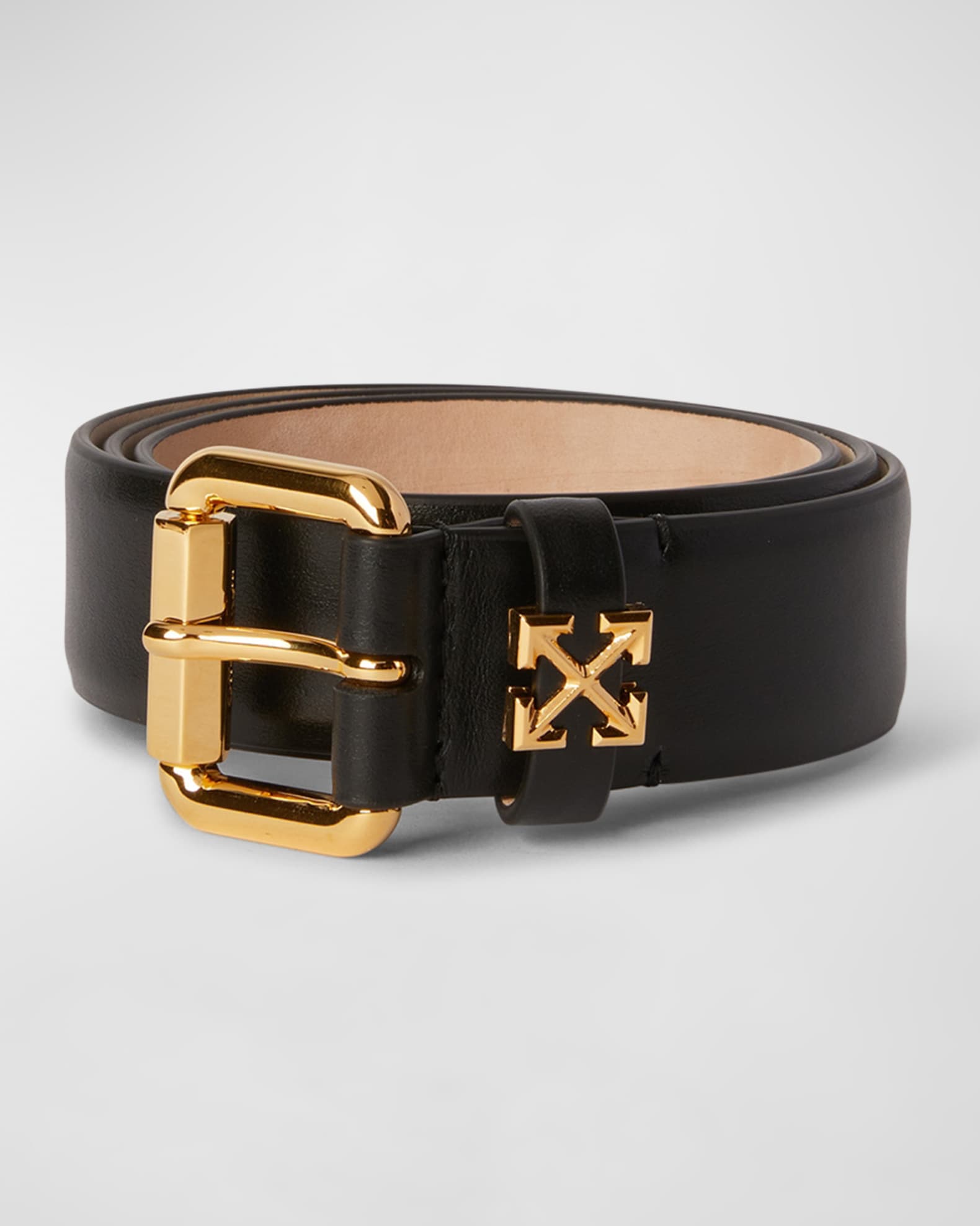 Off-White Arrow Loop Leather Belt