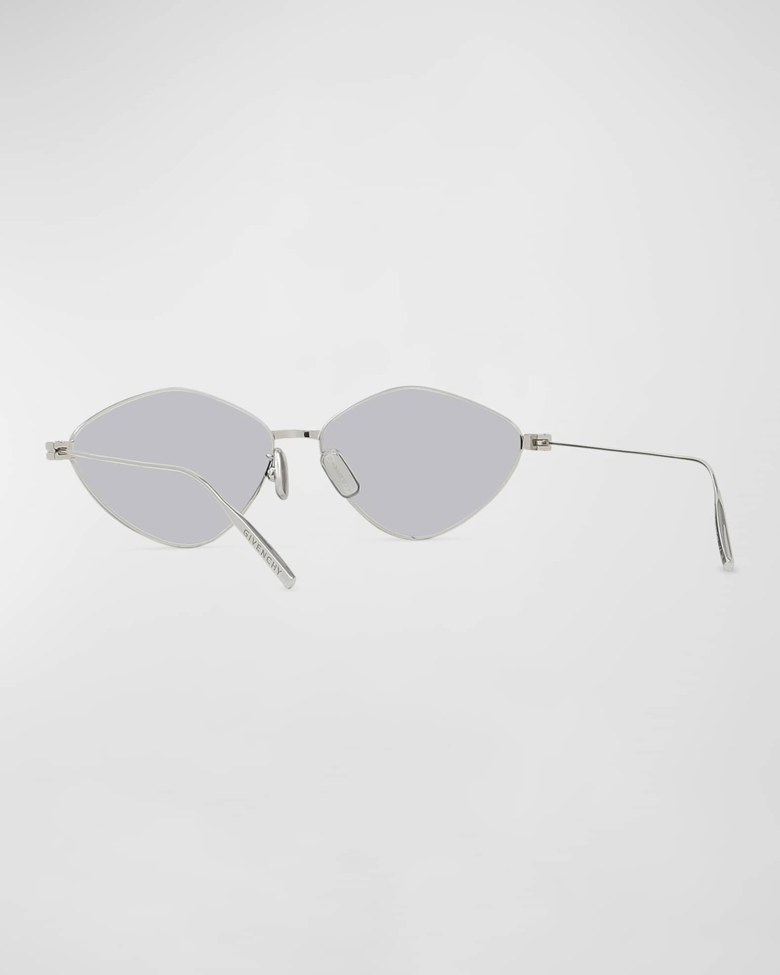 Givenchy Mirrored 4G Metal Oval Sunglasses Neiman Marcus