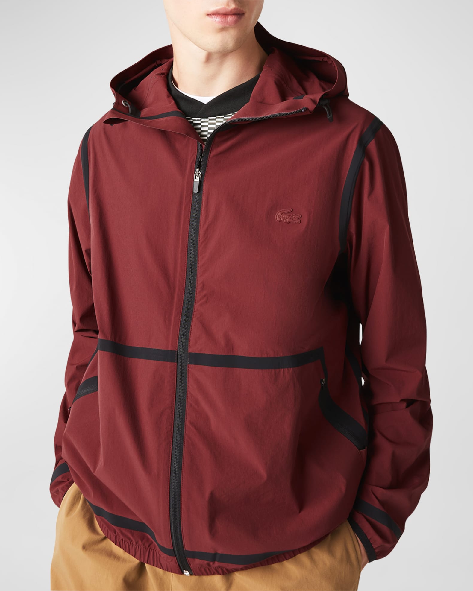Lacoste water repellent 2025 jacket