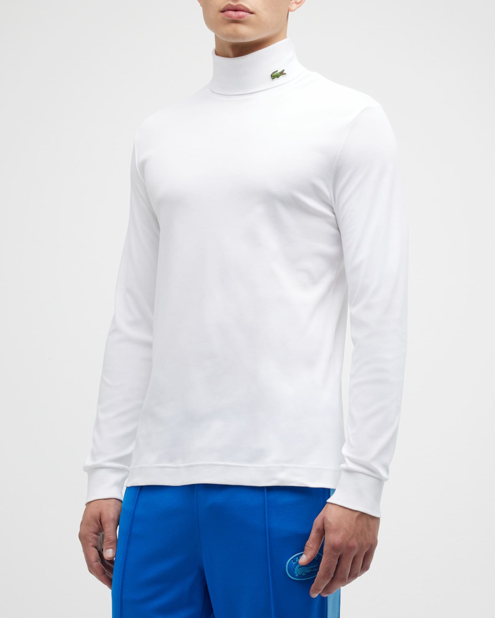 Lacoste white turtleneck new arrivals