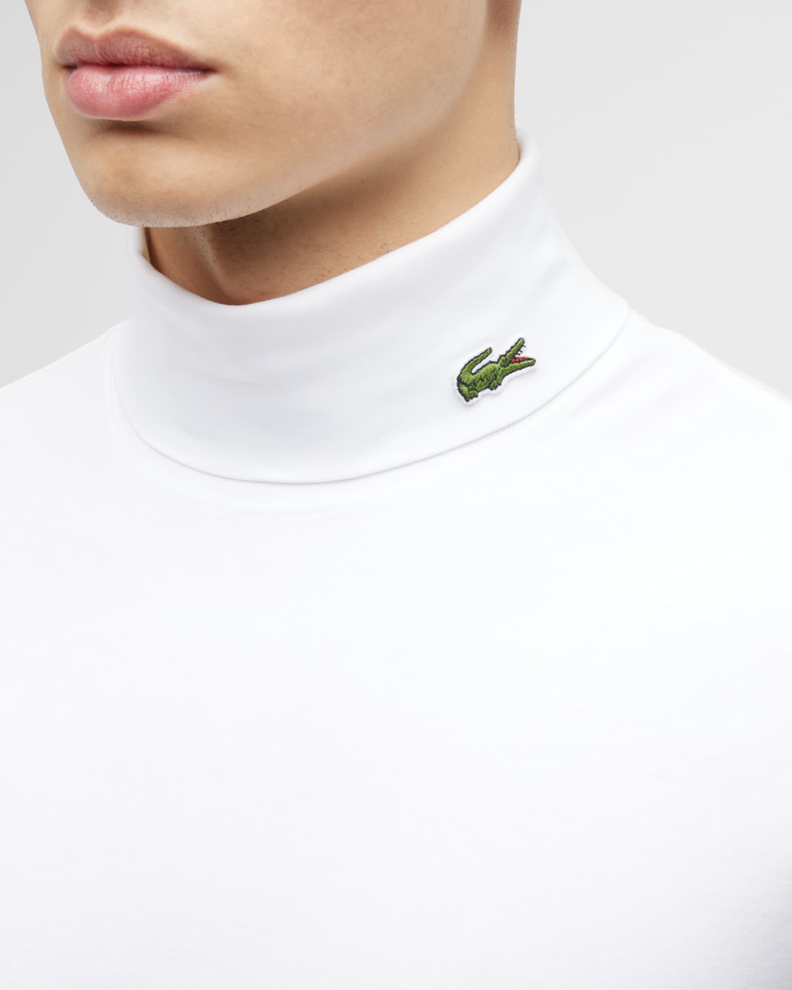 Men s Organic Cotton Stretch Turtleneck T Shirt