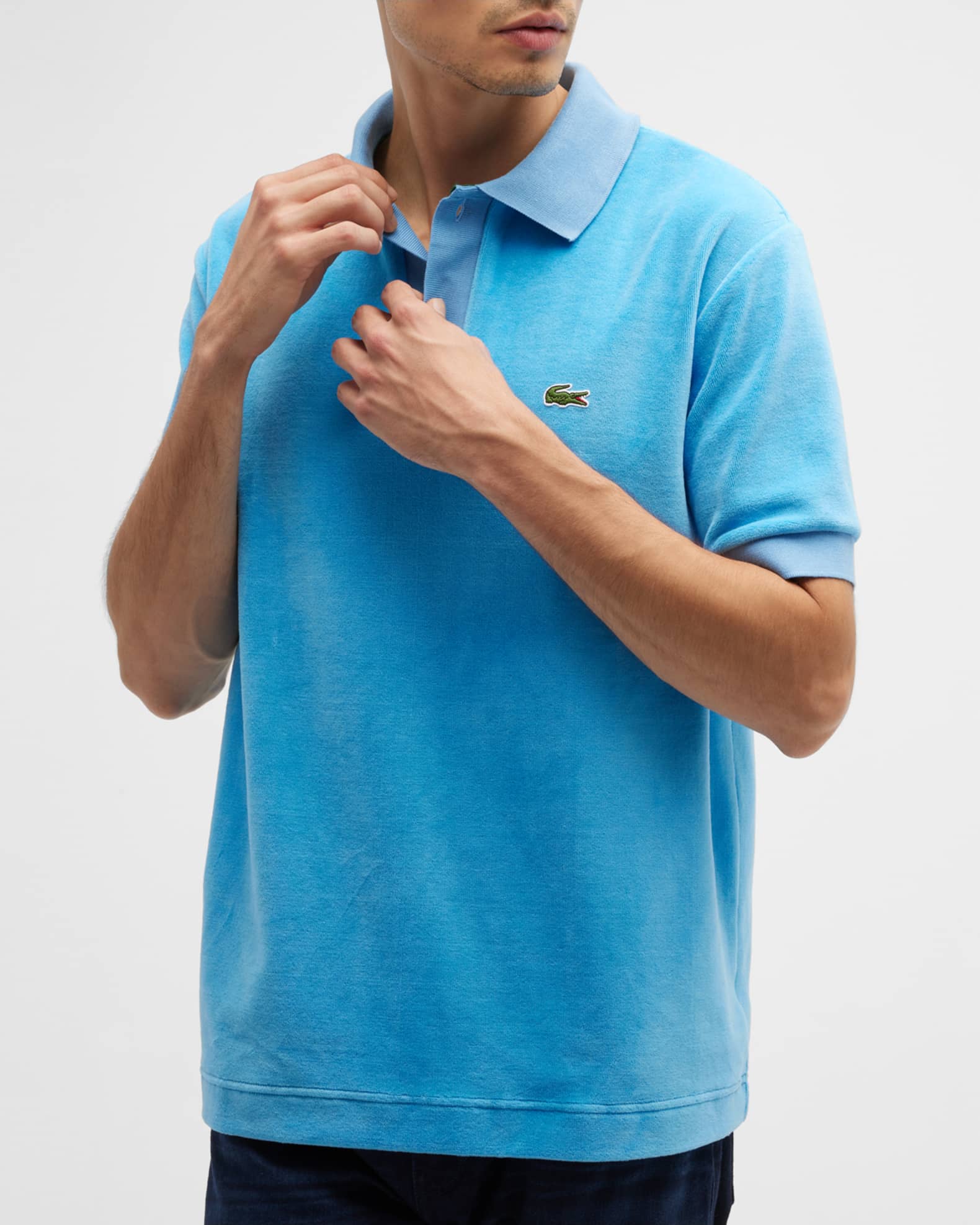 Lacoste Men #39 s Velvet Polo Shirt Neiman Marcus