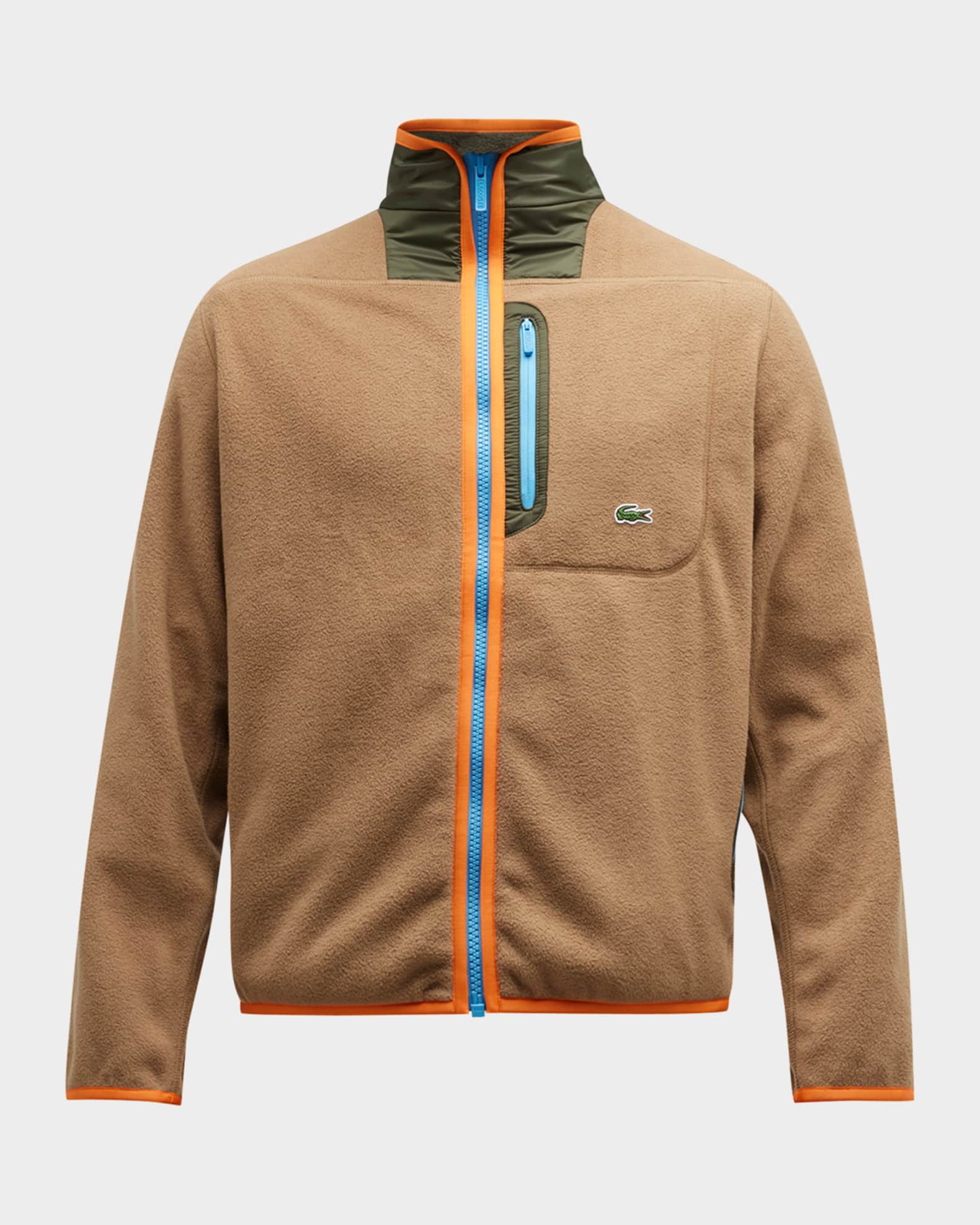 Lacoste men's zip fleece sweatshirt 2025