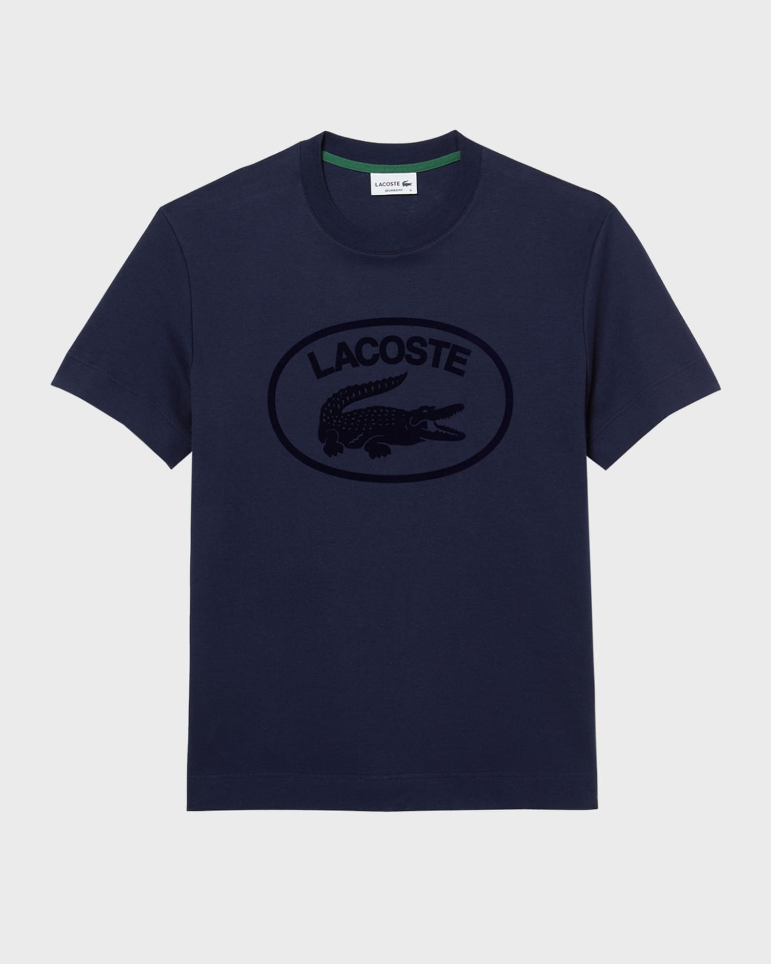 Unisex Lacoste LIVE Monogram Print Cotton T-shirt