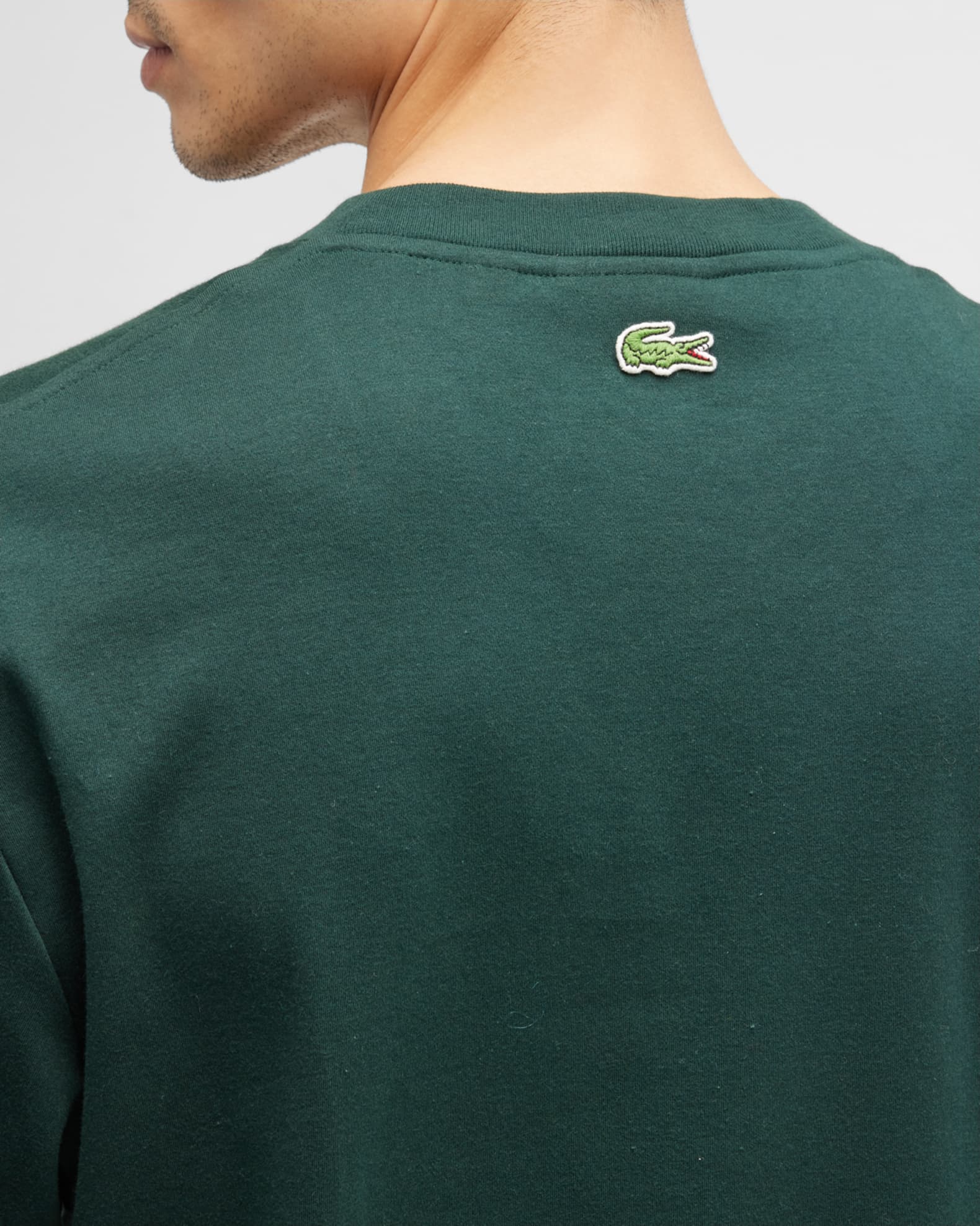 Lacoste Men's Tonal Logo Cotton T-Shirt | Neiman Marcus