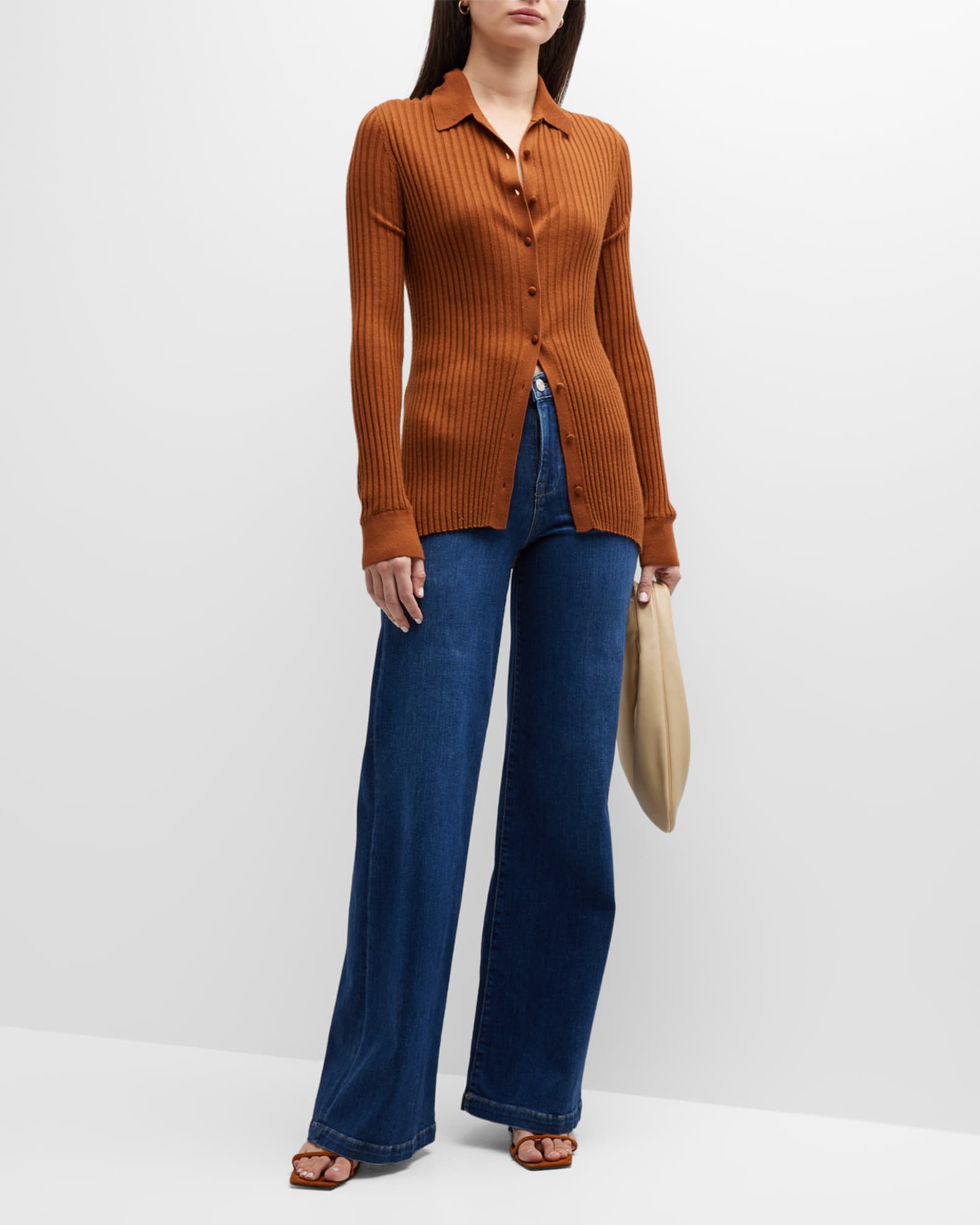 FRAME Le Bardot WideLeg Jeans Neiman Marcus