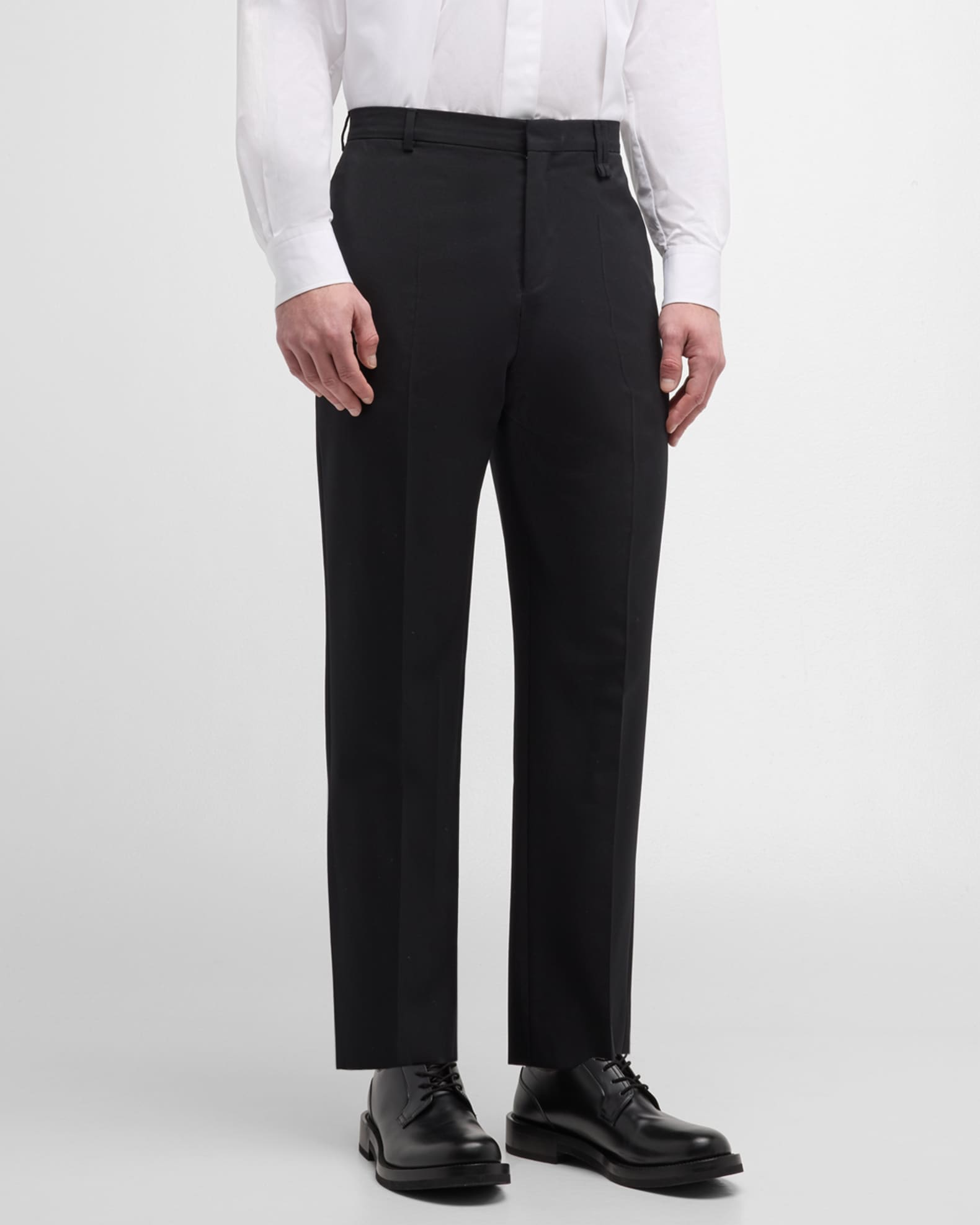 Giorgio Armani Men's Cotton-Stretch Straight Leg Pants - Bergdorf Goodman