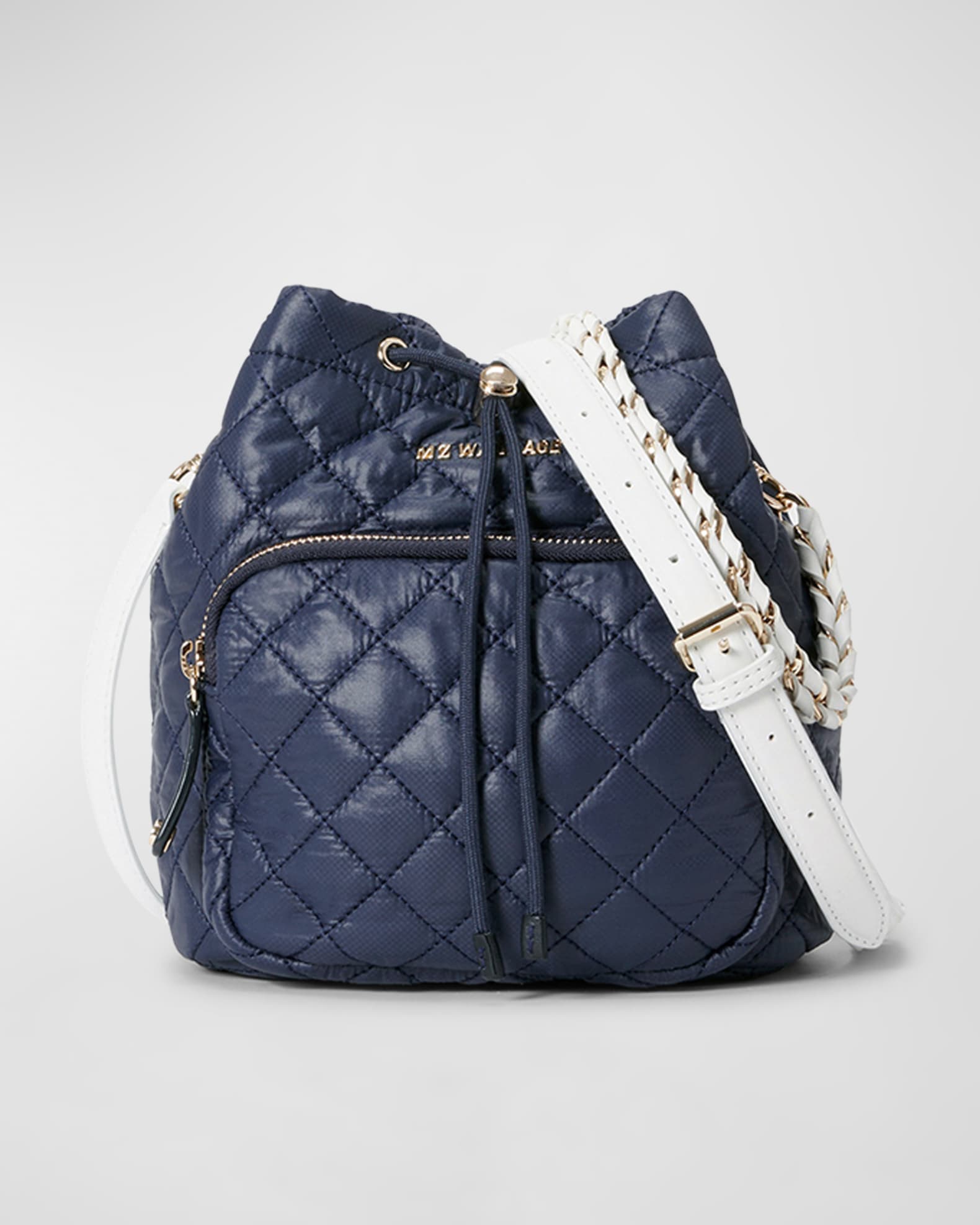 MZ WALLACE Crosby Drawstring Quilted Bucket Bag Neiman Marcus