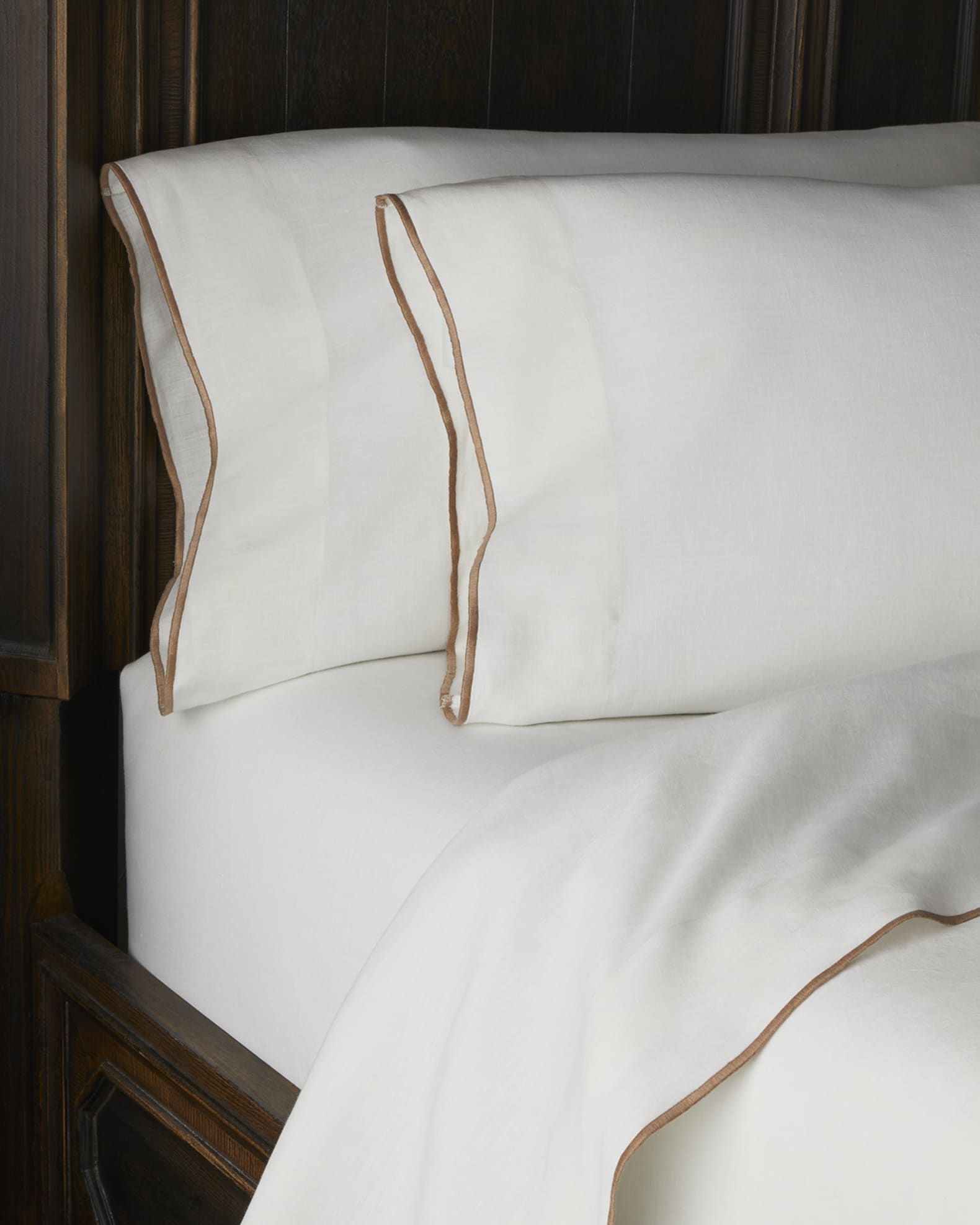 Tyne Linen White Queen Sheet Set 0