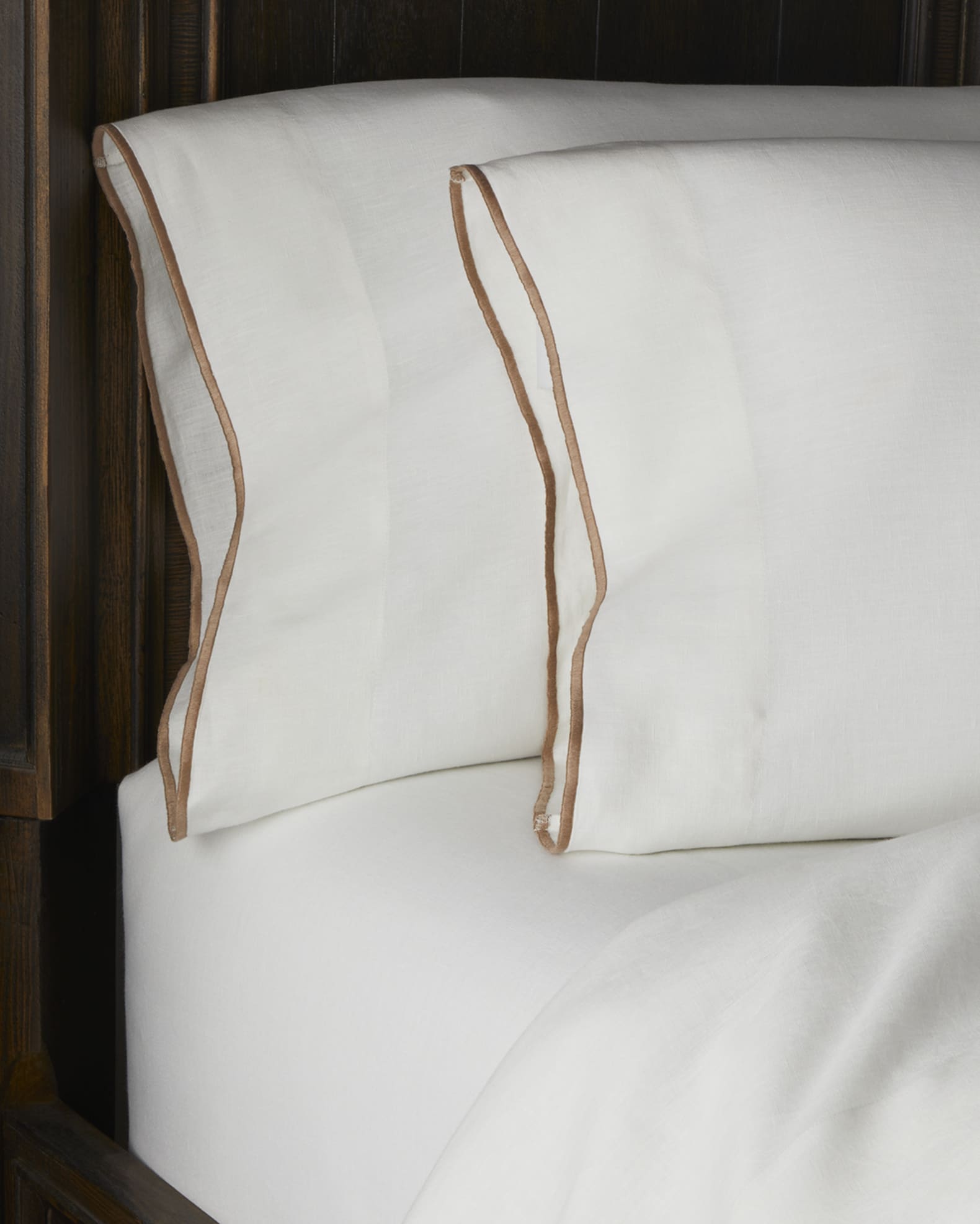 Amity Home Tyne Linen White Queen Pillowcase Pair Neiman Marcus