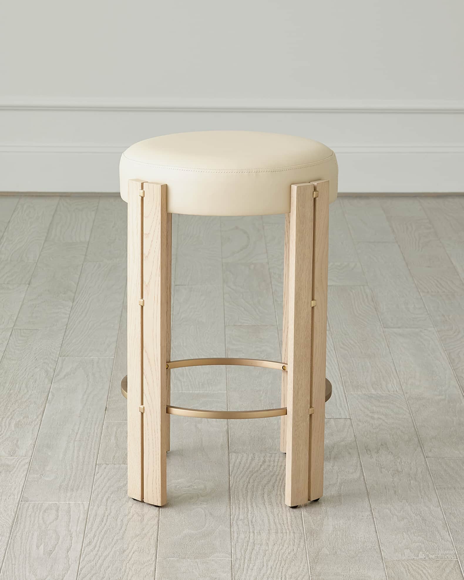 Paxton Leather Counter Stool, 25" 1