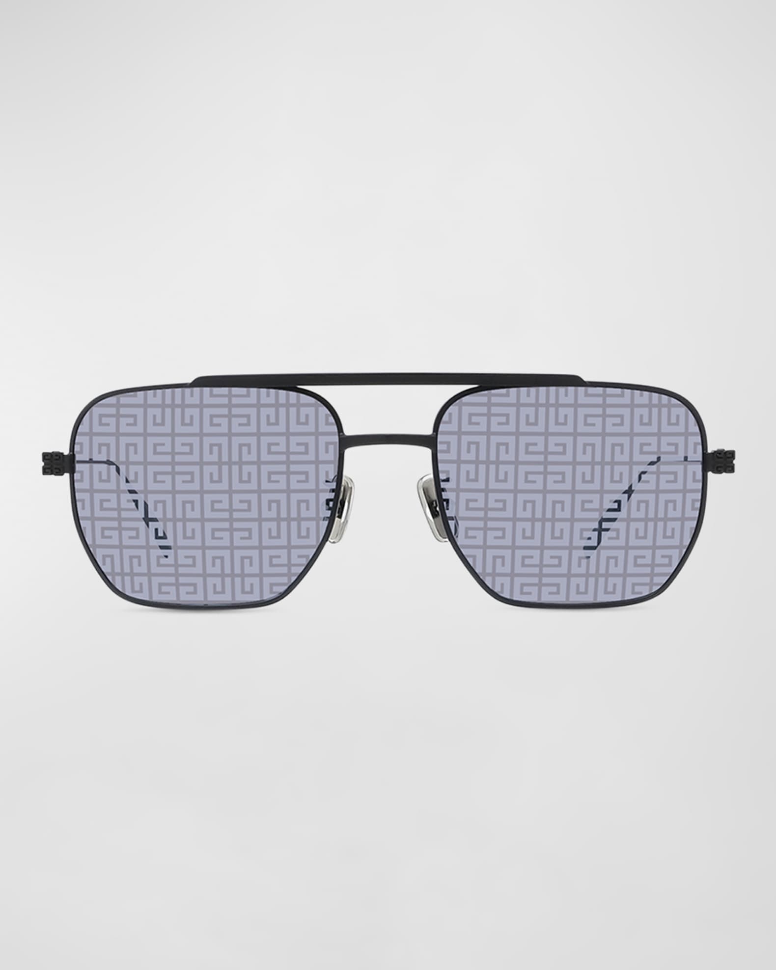 Givenchy Men's 4GLens Metal Aviator Sunglasses Neiman Marcus