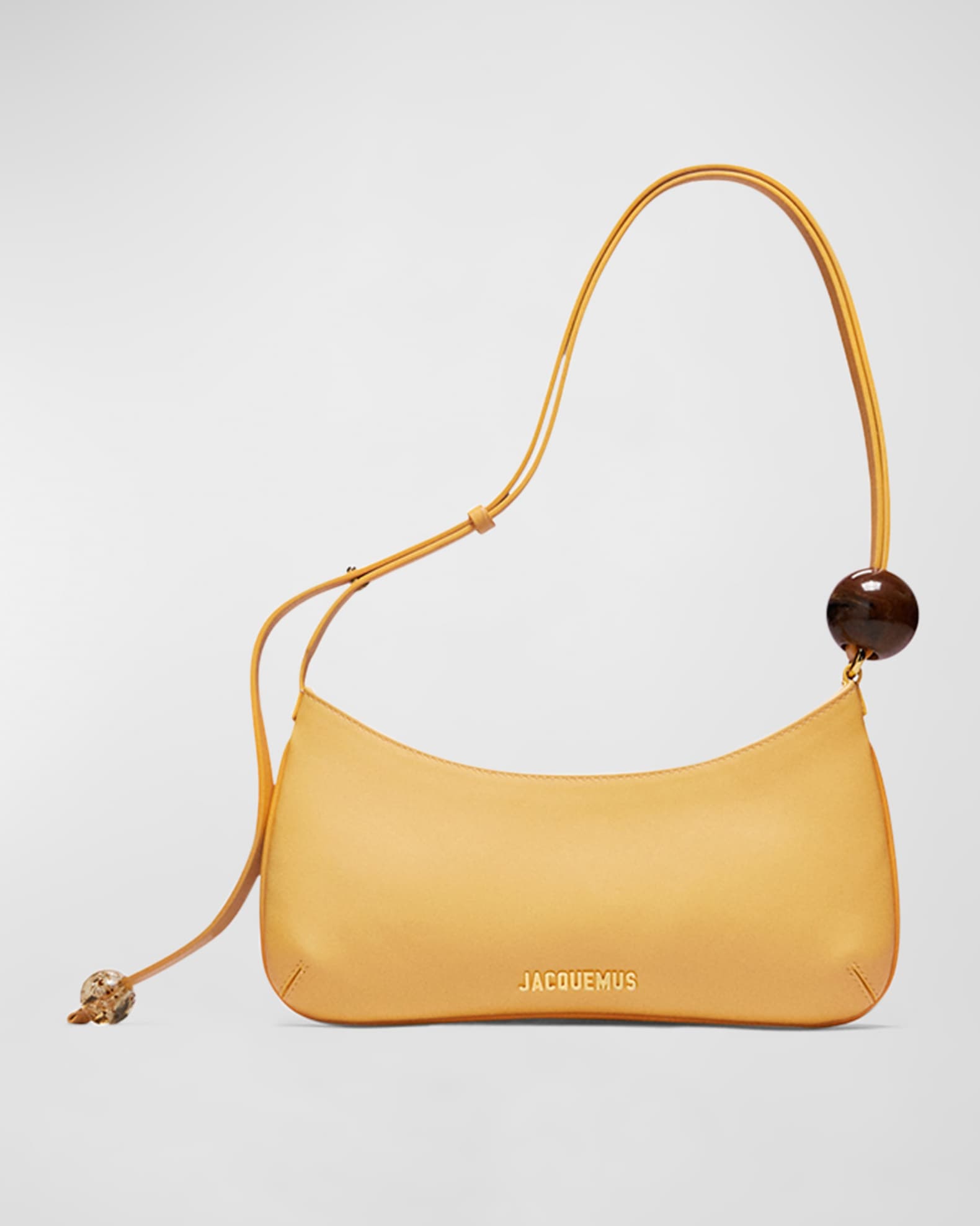 Jacquemus Le Bisou Perle Leather Shoulder Bag | Neiman Marcus