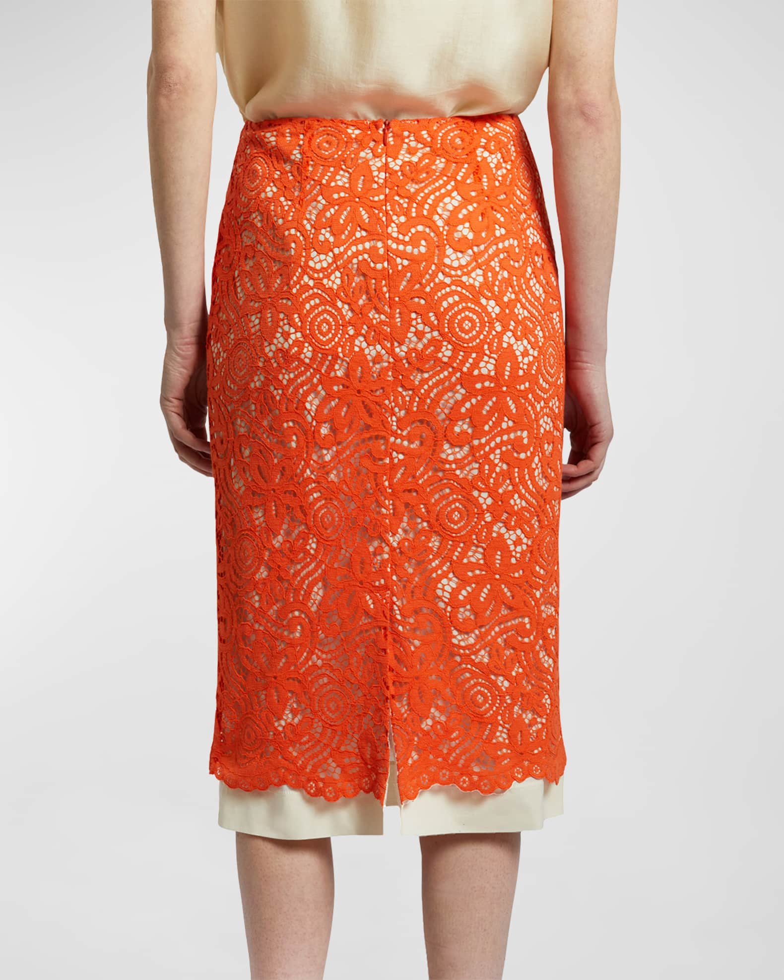 Ellie silk midi store skirt