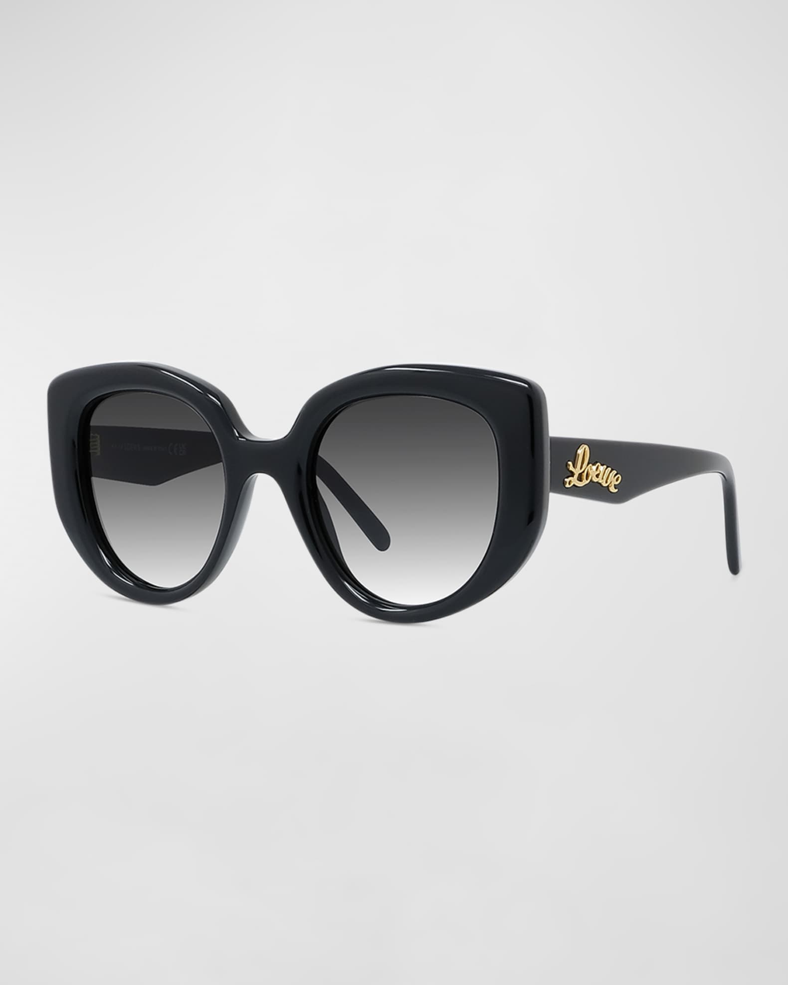 Chanel Heart Butterfly Sunglasses, Black - Laulay Luxury