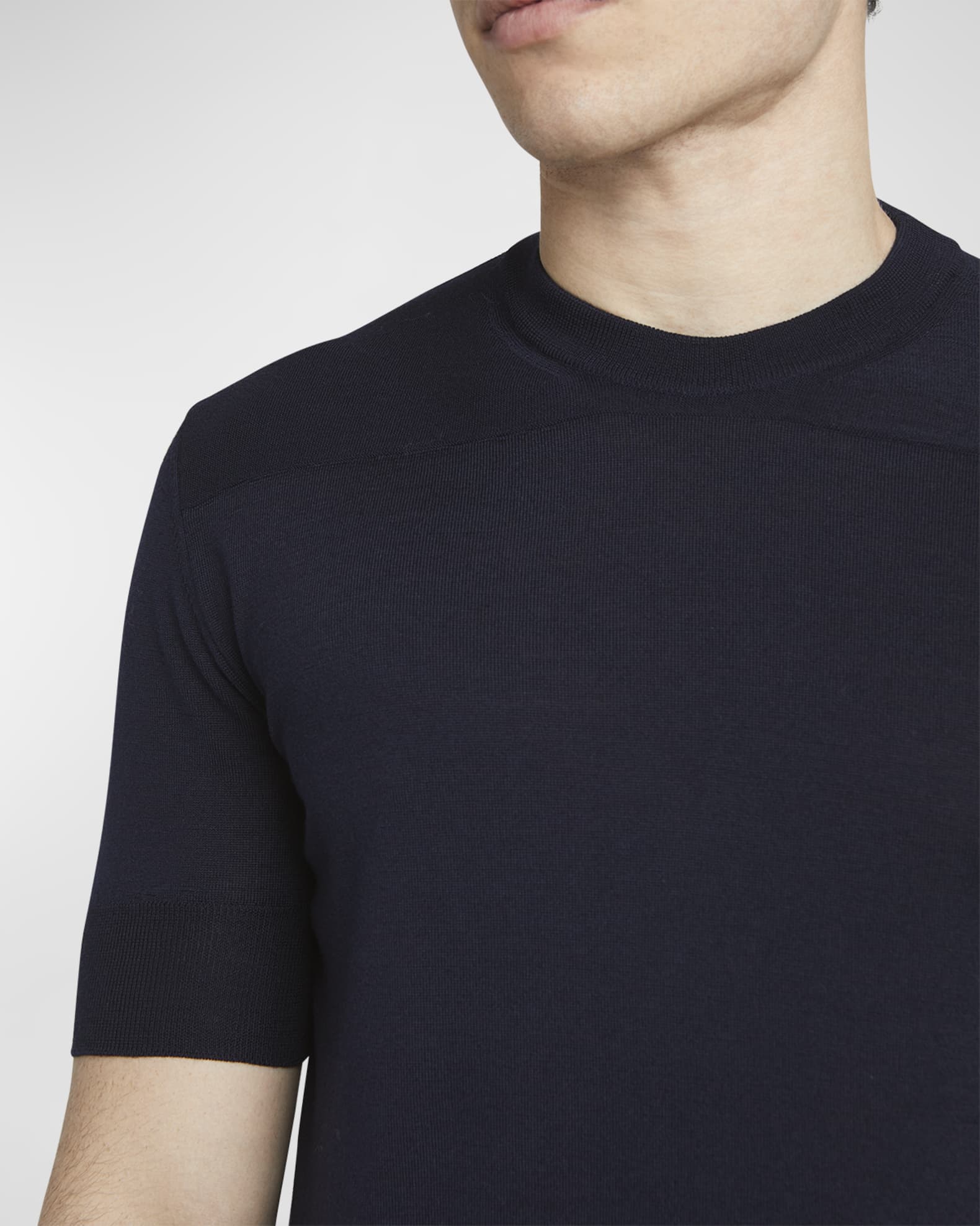 Tシャツ・カットソー JIL SANDER  Virgin wool T-shirt Jil Sander Men's Crewneck Virgin Wool Tee | Neiman Marcus