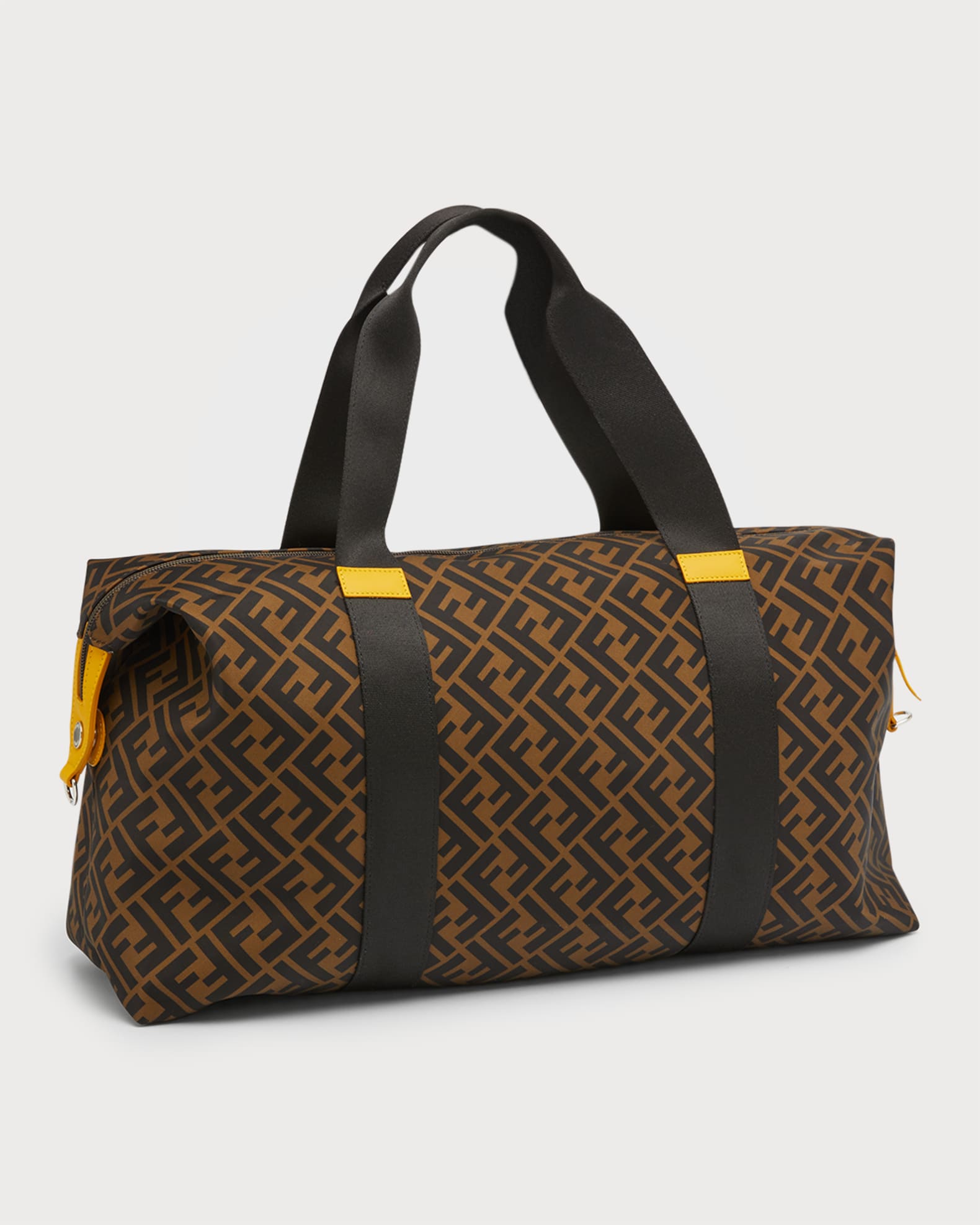 Fendi Kid s FF Allover Duffle Bag With Text Logo Neiman Marcus