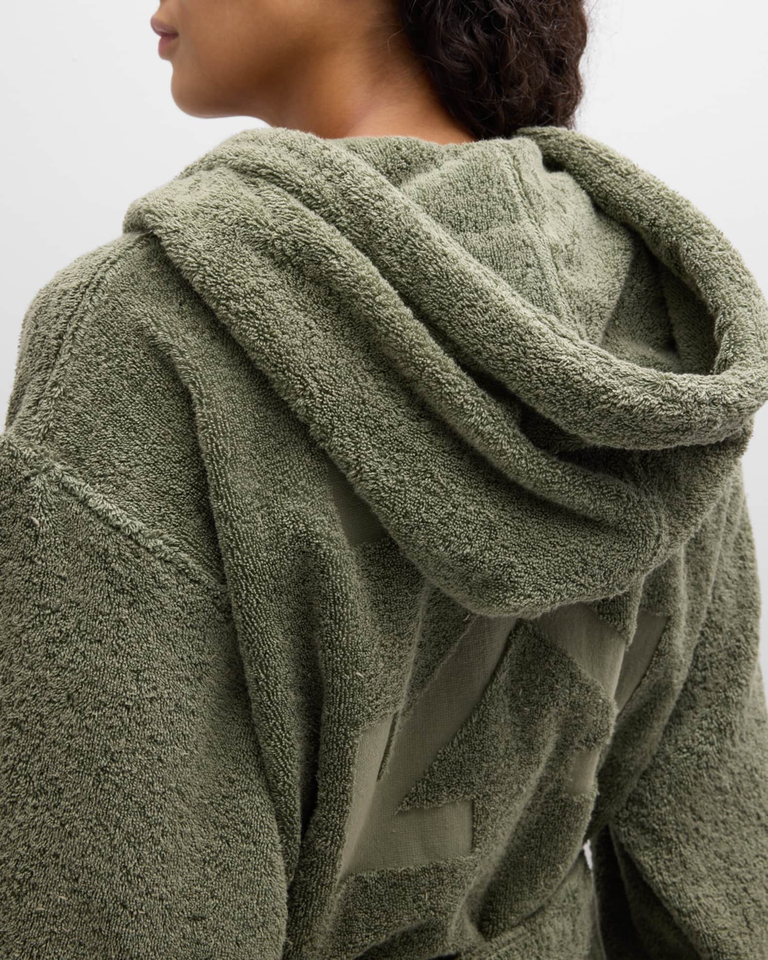 OffWhite Bookish Hooded Bathrobe Neiman Marcus