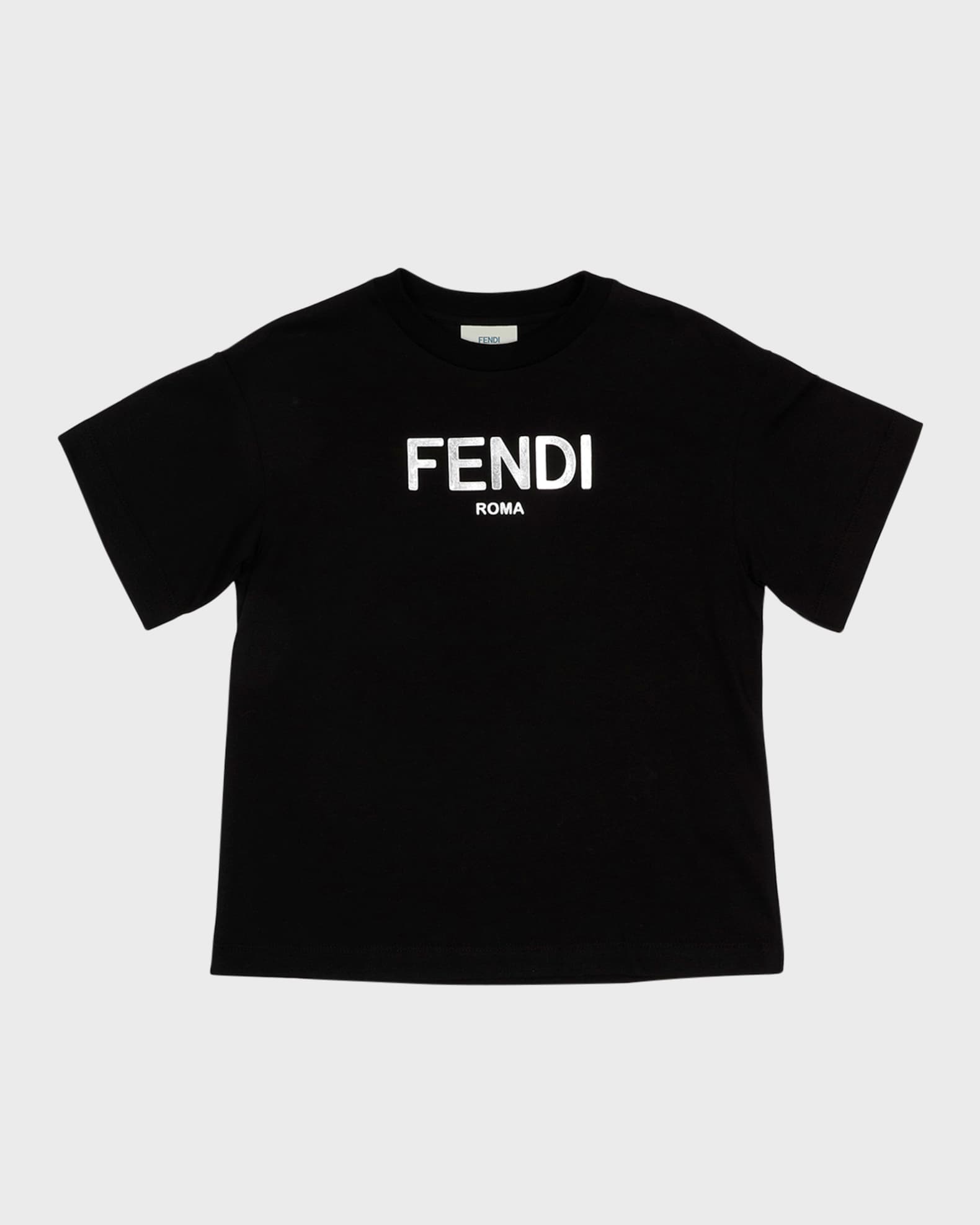 Fendi Girl's Classic LogoPrint TShirt, Size 814 Neiman Marcus