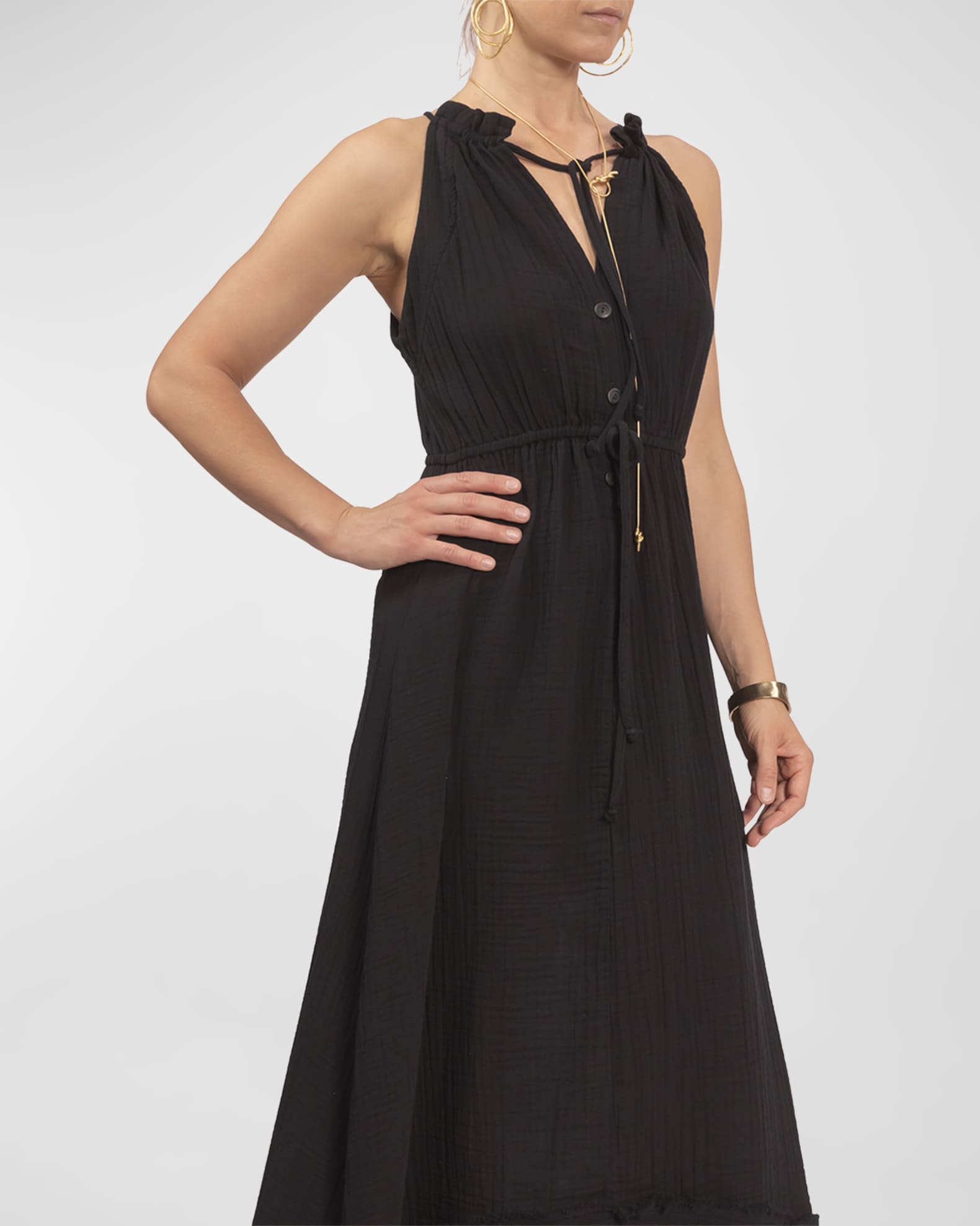 Everyday Ritual Crissie Gauze HighLow Dress Neiman Marcus