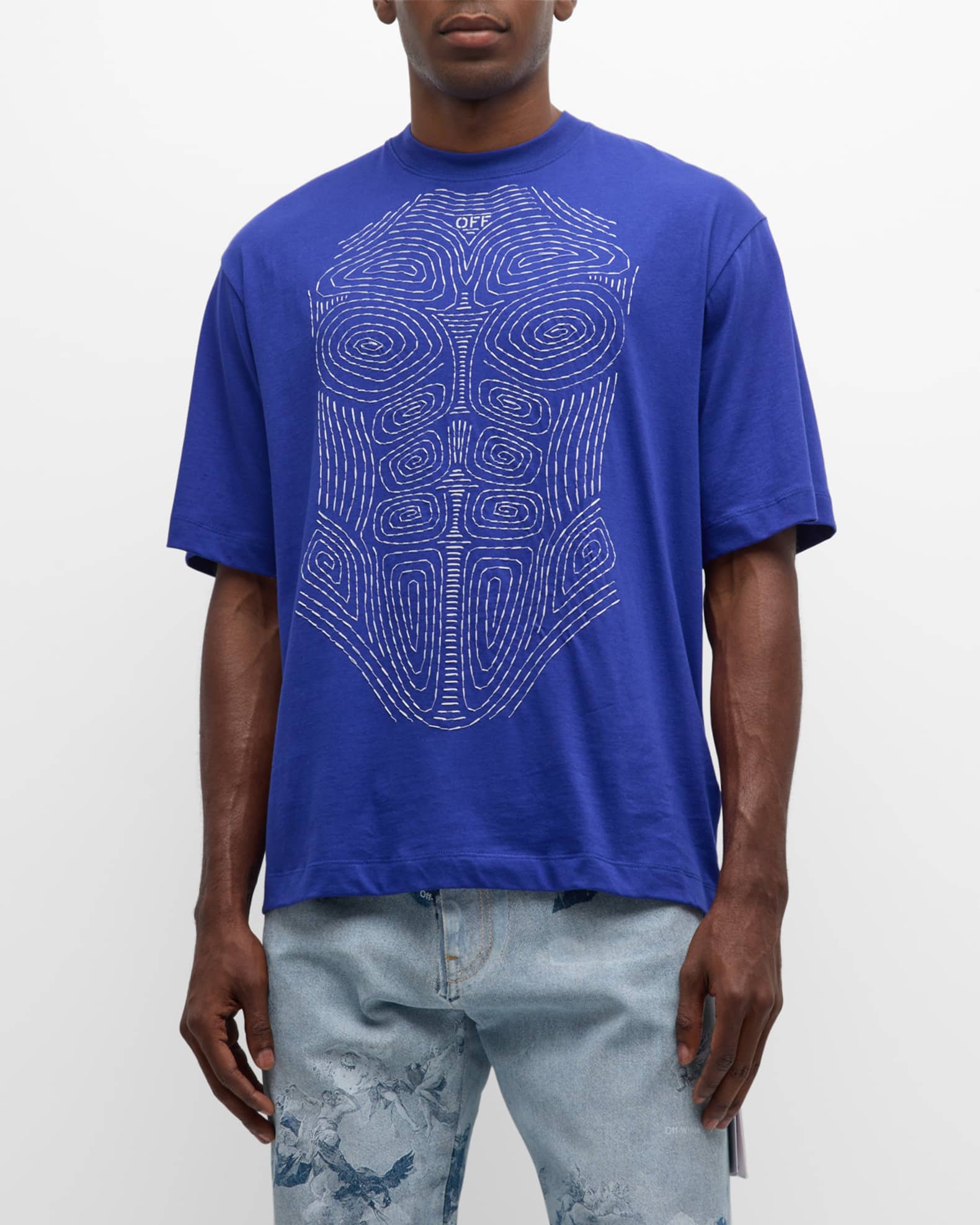 Men's Topstitched Torso Jersey T-Shirt 1