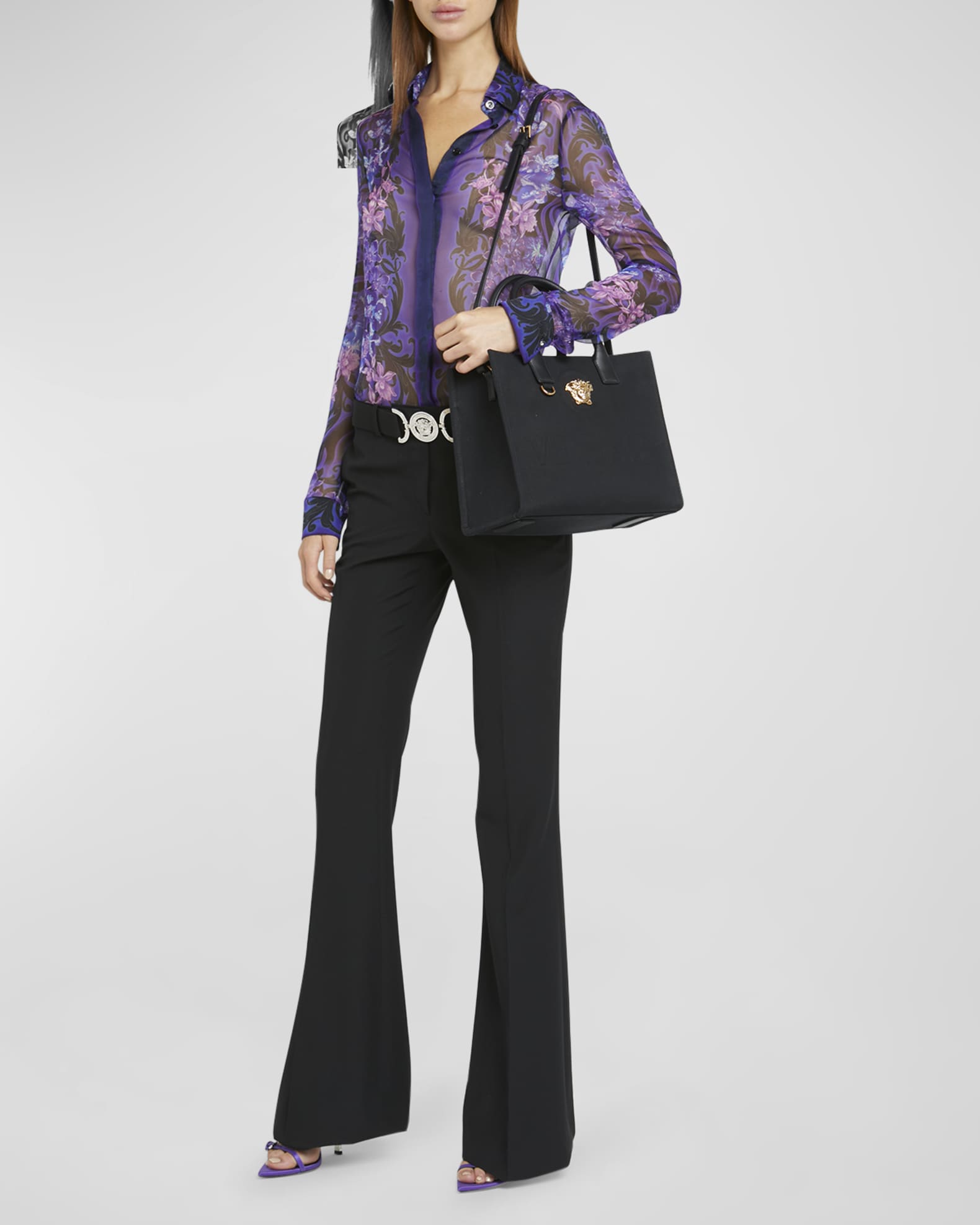 VERSACE バッグ La Medusa Small leather tote bag 562314 90_1005861-
