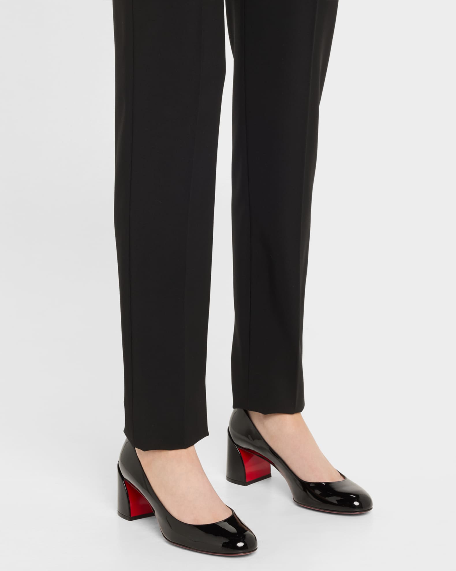 【美品】ルブタン MISS SAB 55 ベロアパンプス 定価125,400円 美品】ルブタン MISS SAB 55 ベロアパンプス 定価125,400円