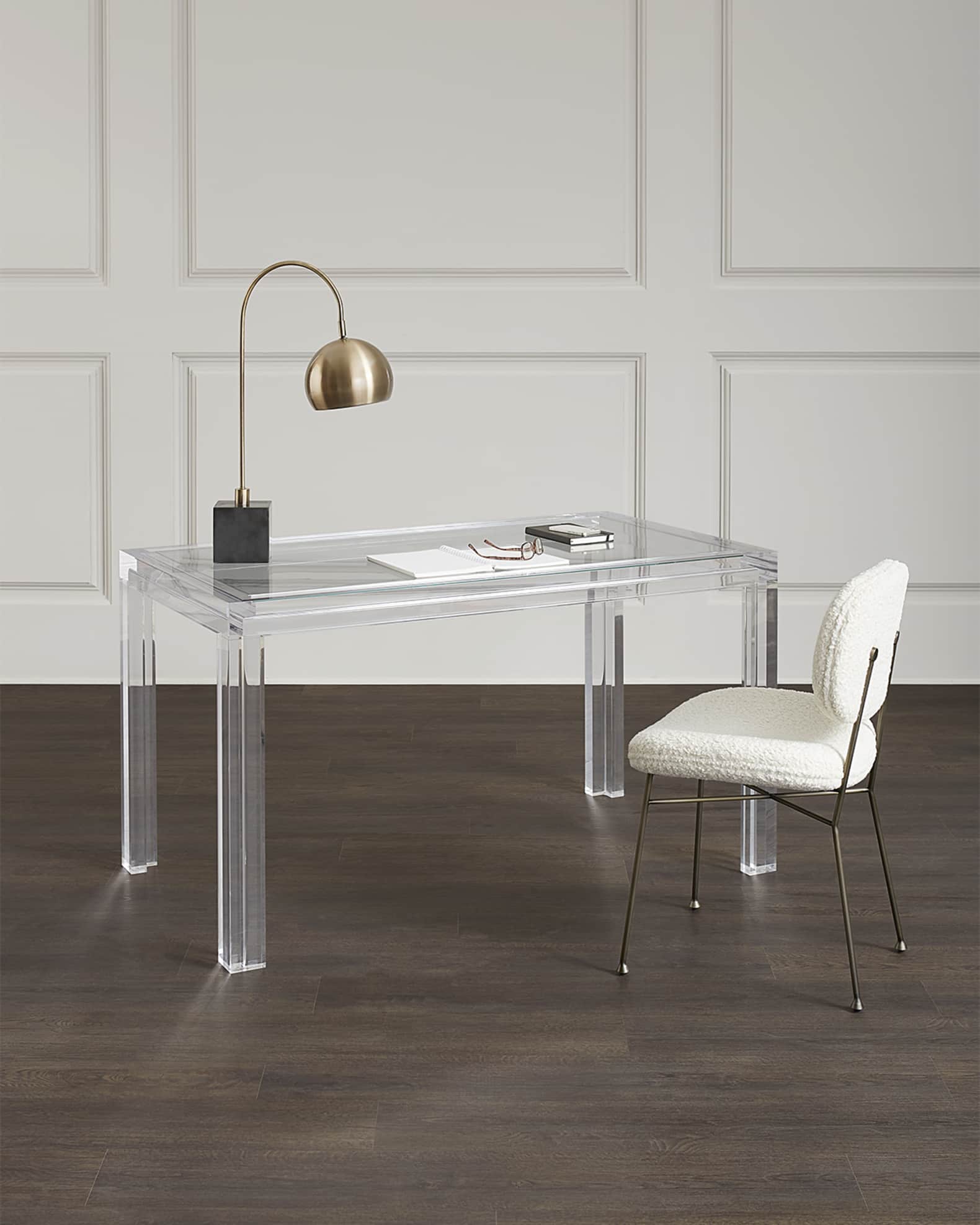 Acrylic writing desk deals