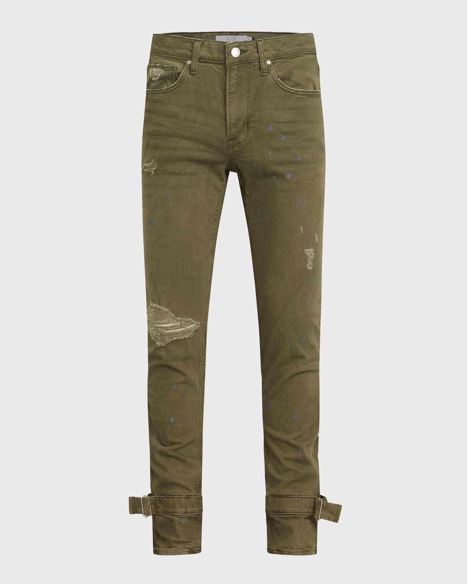 Mens skinny flare jeans discount