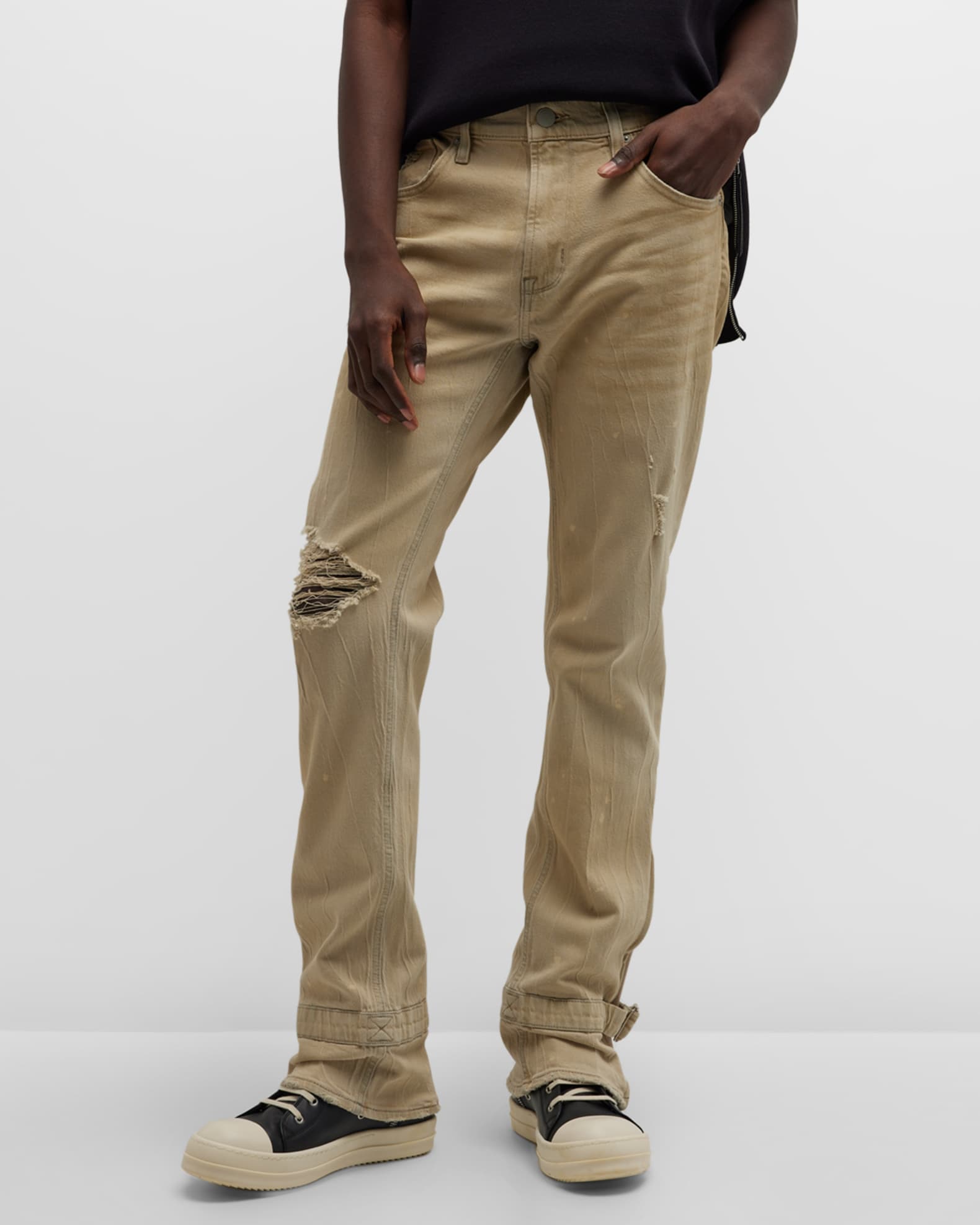 Hudson Men's Jack Kick Flare Jeans Neiman Marcus