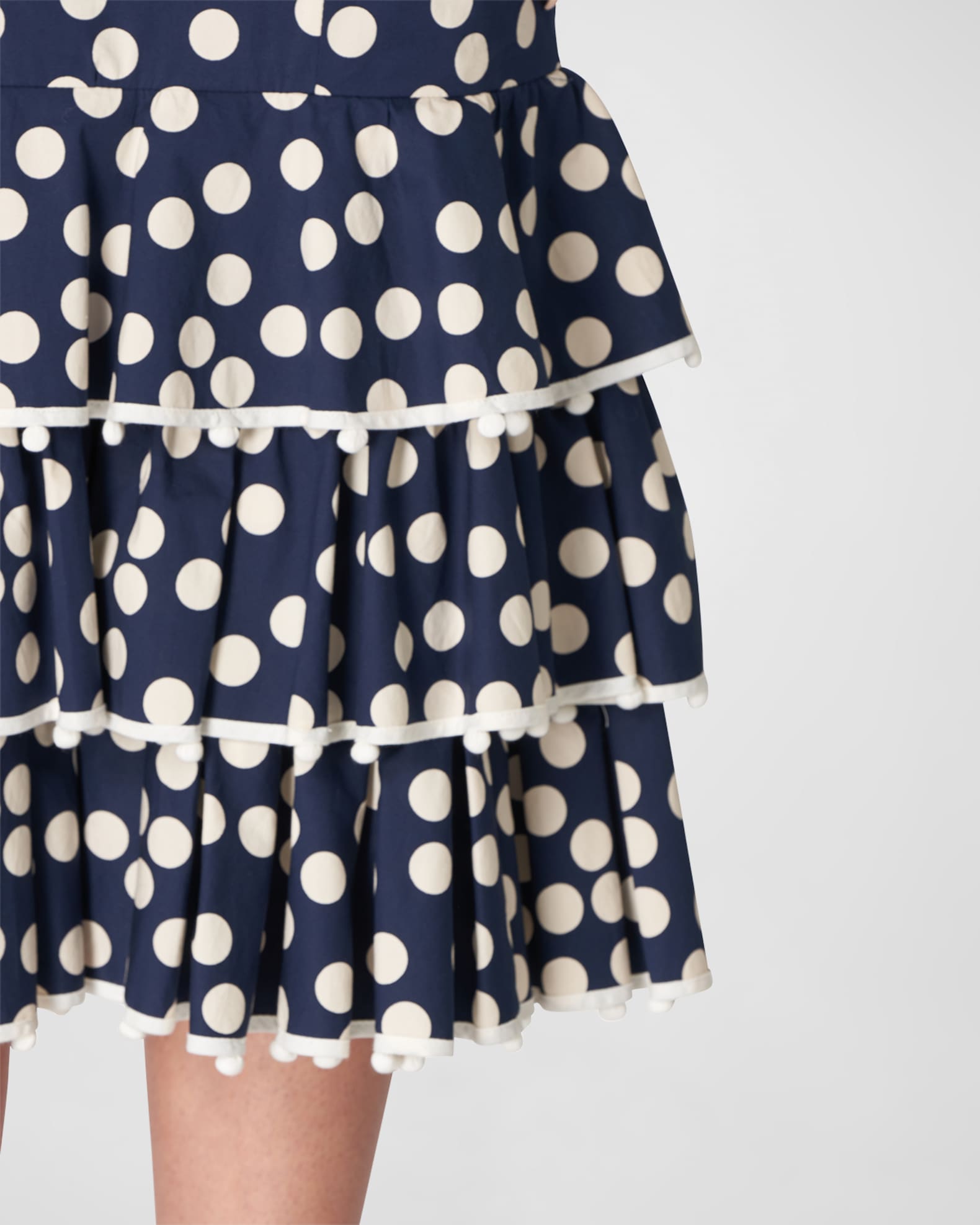 Polka Rounded Hem Dress