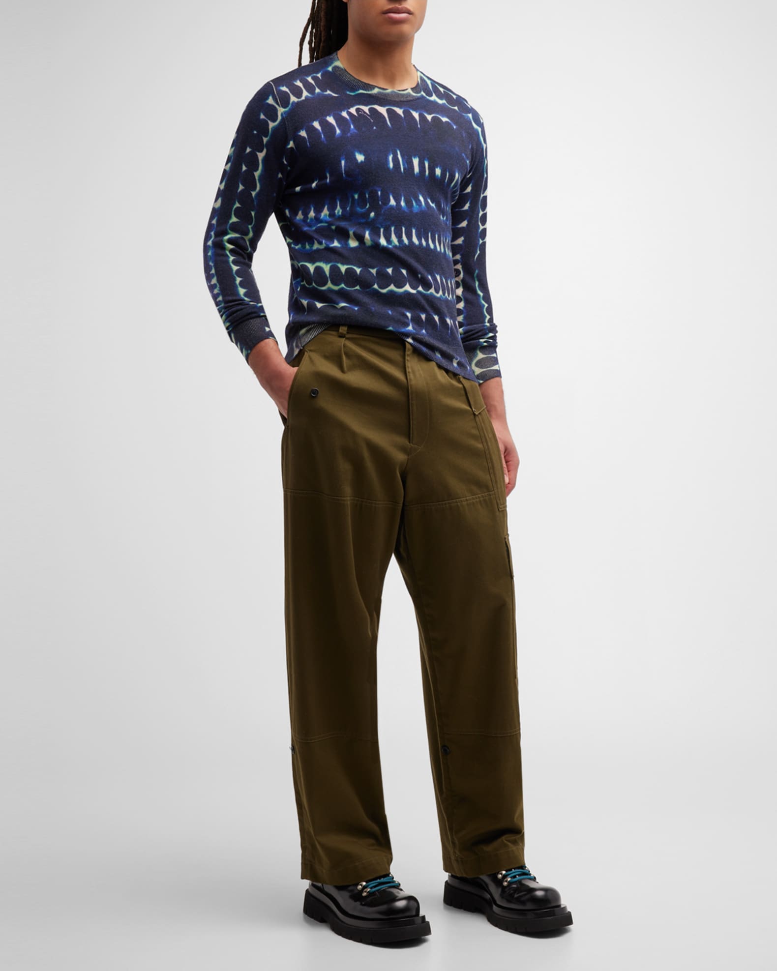 mens tie dye sweater