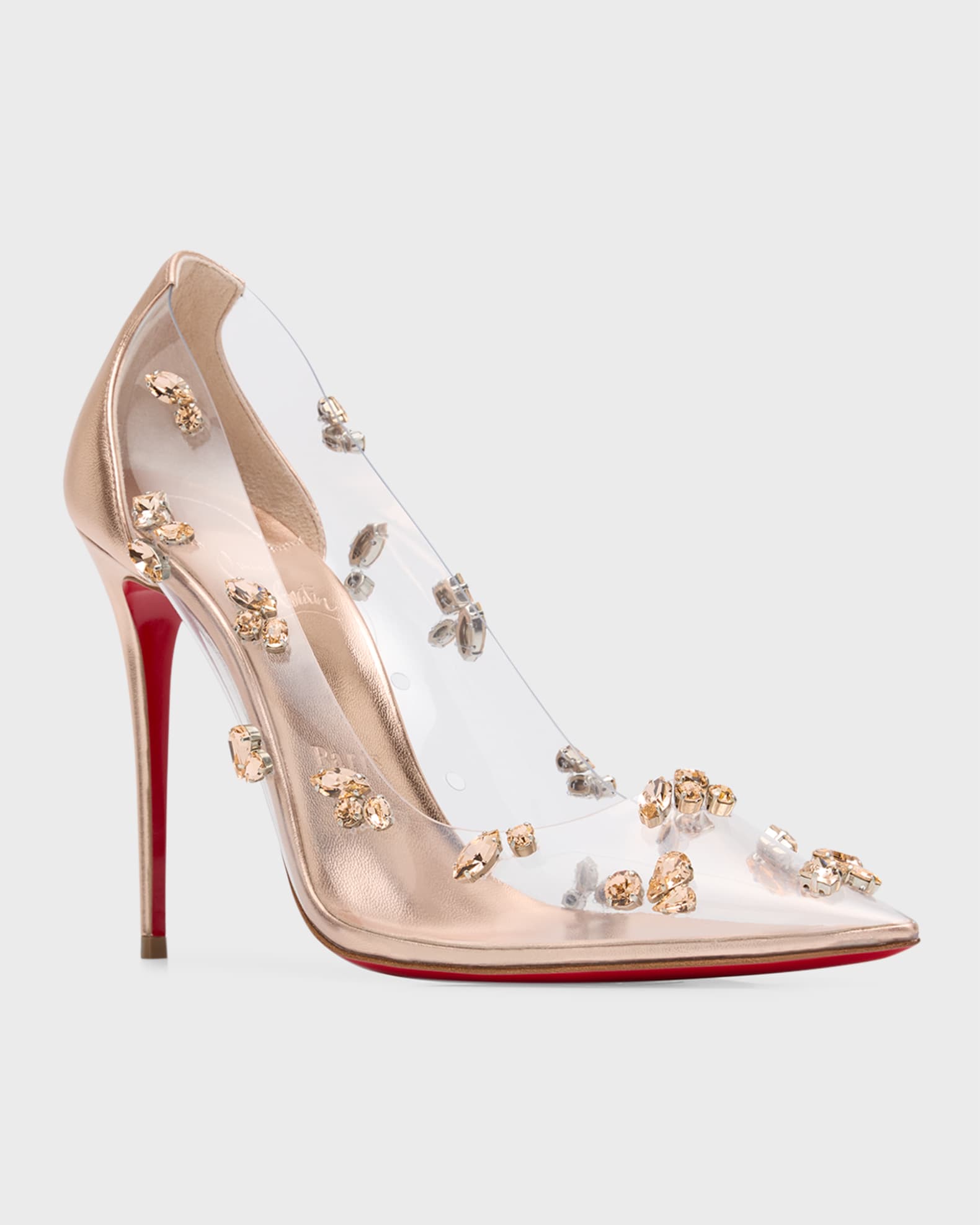 Christian louboutin transparent heels clearance