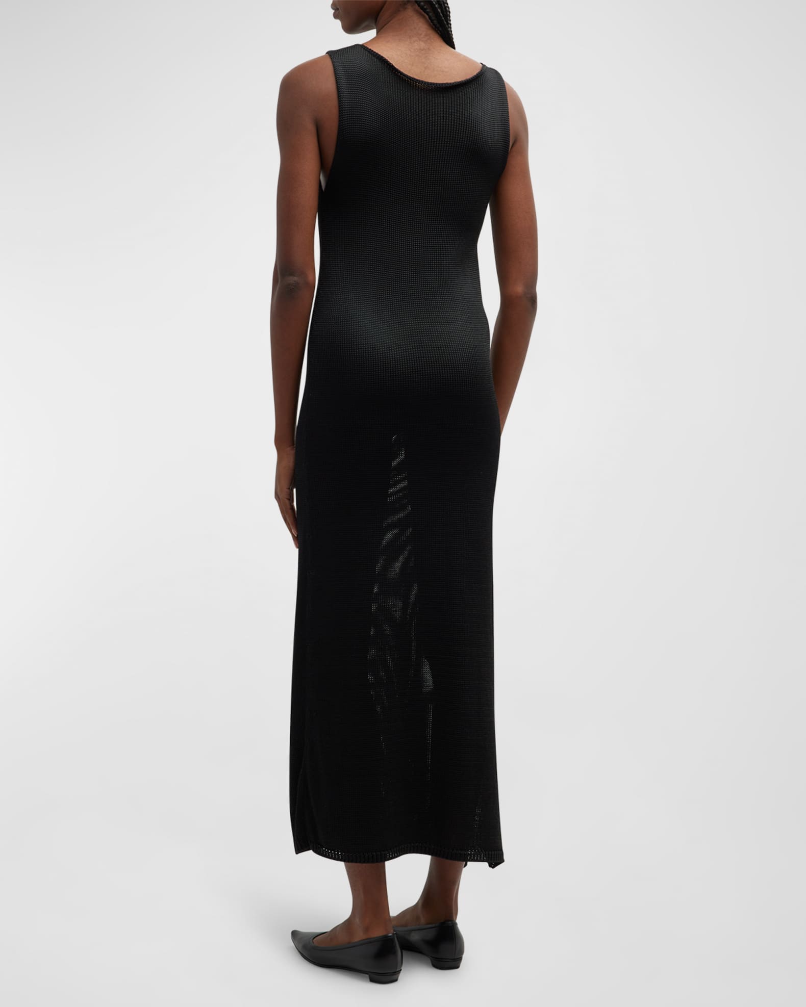 THE ROW Maldo VNeck Sleeveless Knit Maxi Dress Neiman Marcus