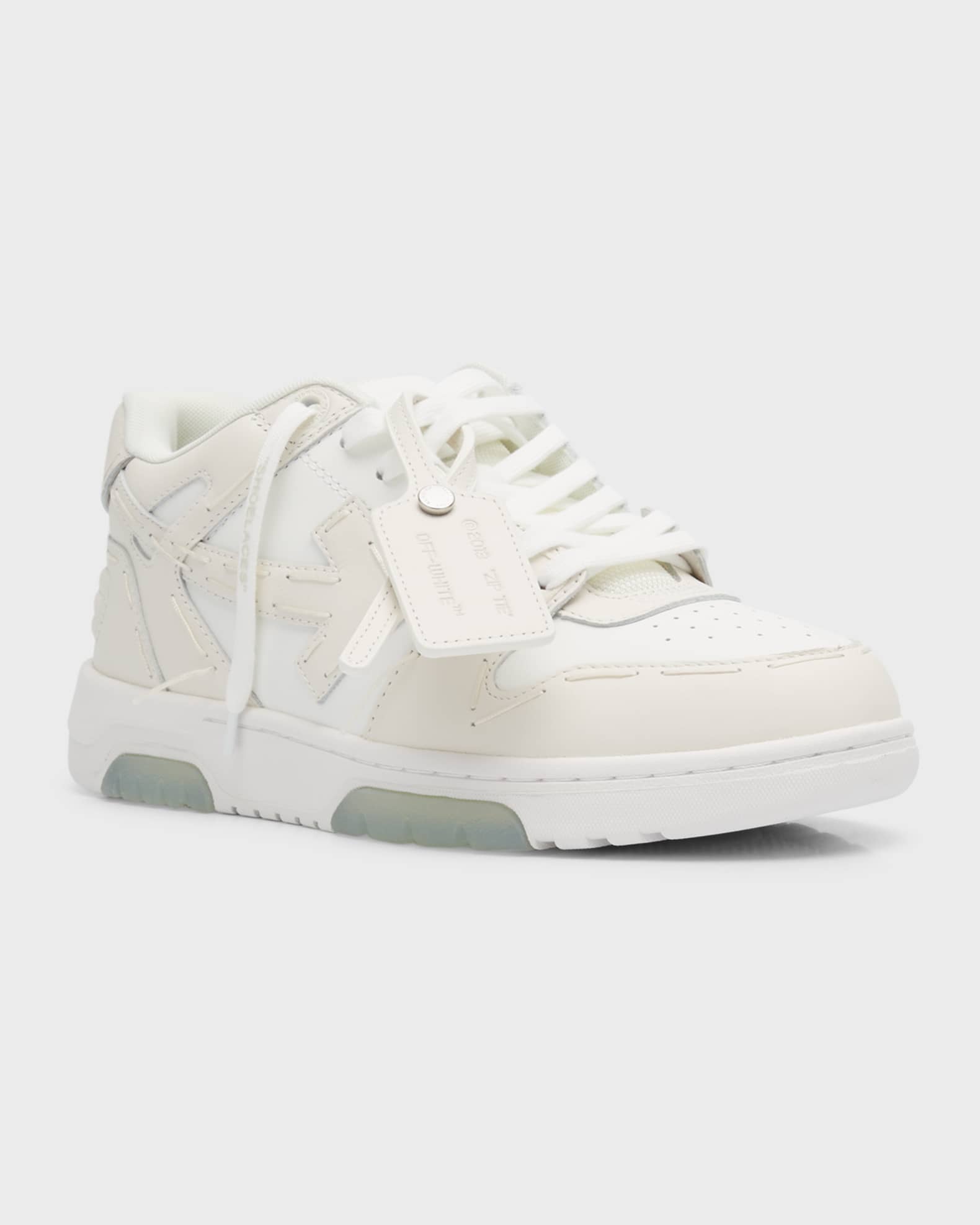 Off-White Men's Out Of Office Stitched Leather Low-Top Sneakers ...