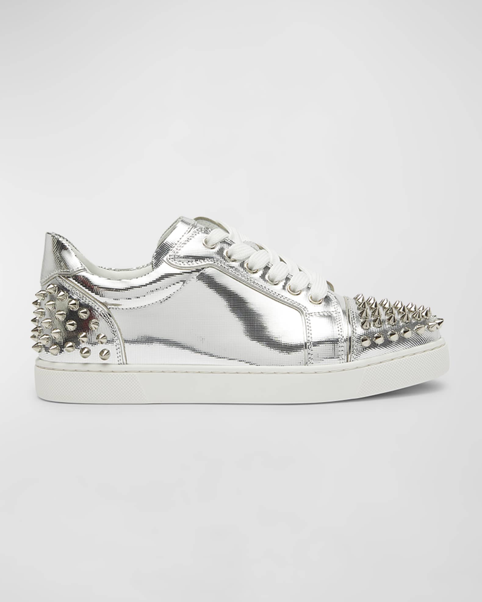 Christian Louboutin Vieira glitter sneakers with studs
