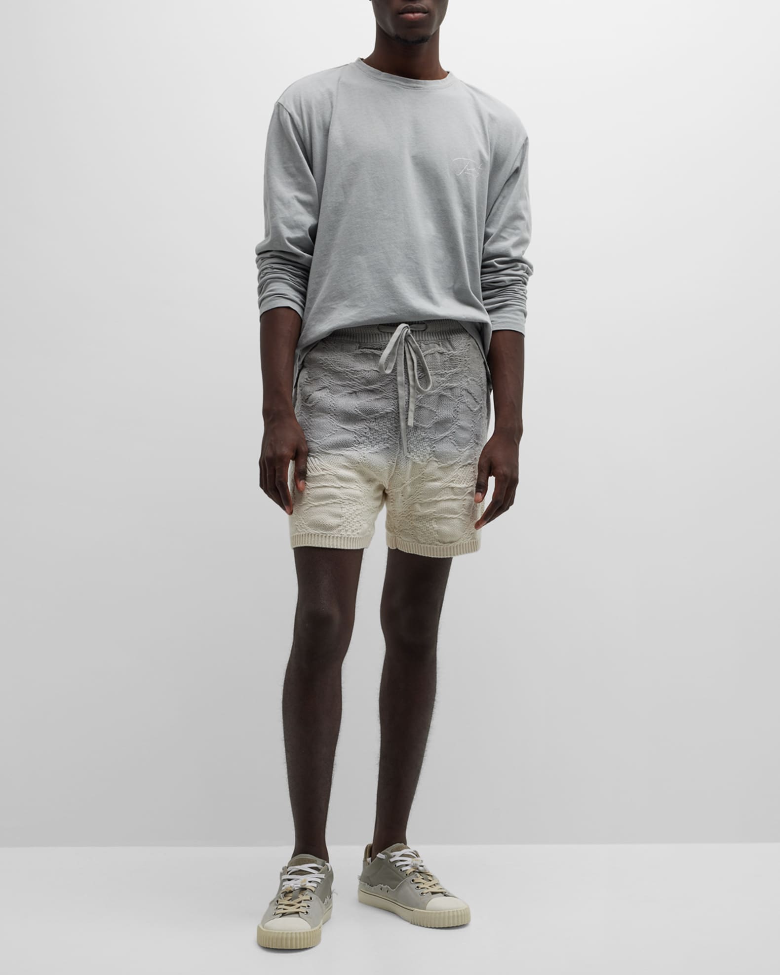 TWENTY Montreal Men's Crossover Netting Sweater Shorts Neiman Marcus