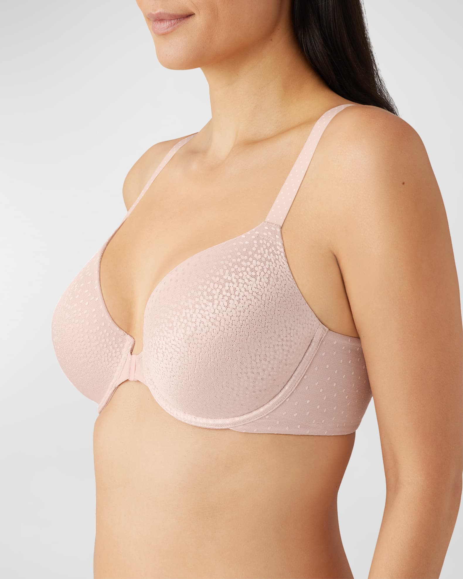 Wacoal Back Appeal Underwire Bra 855303, Smoothing, Full Coverage, Dotted  Fabric