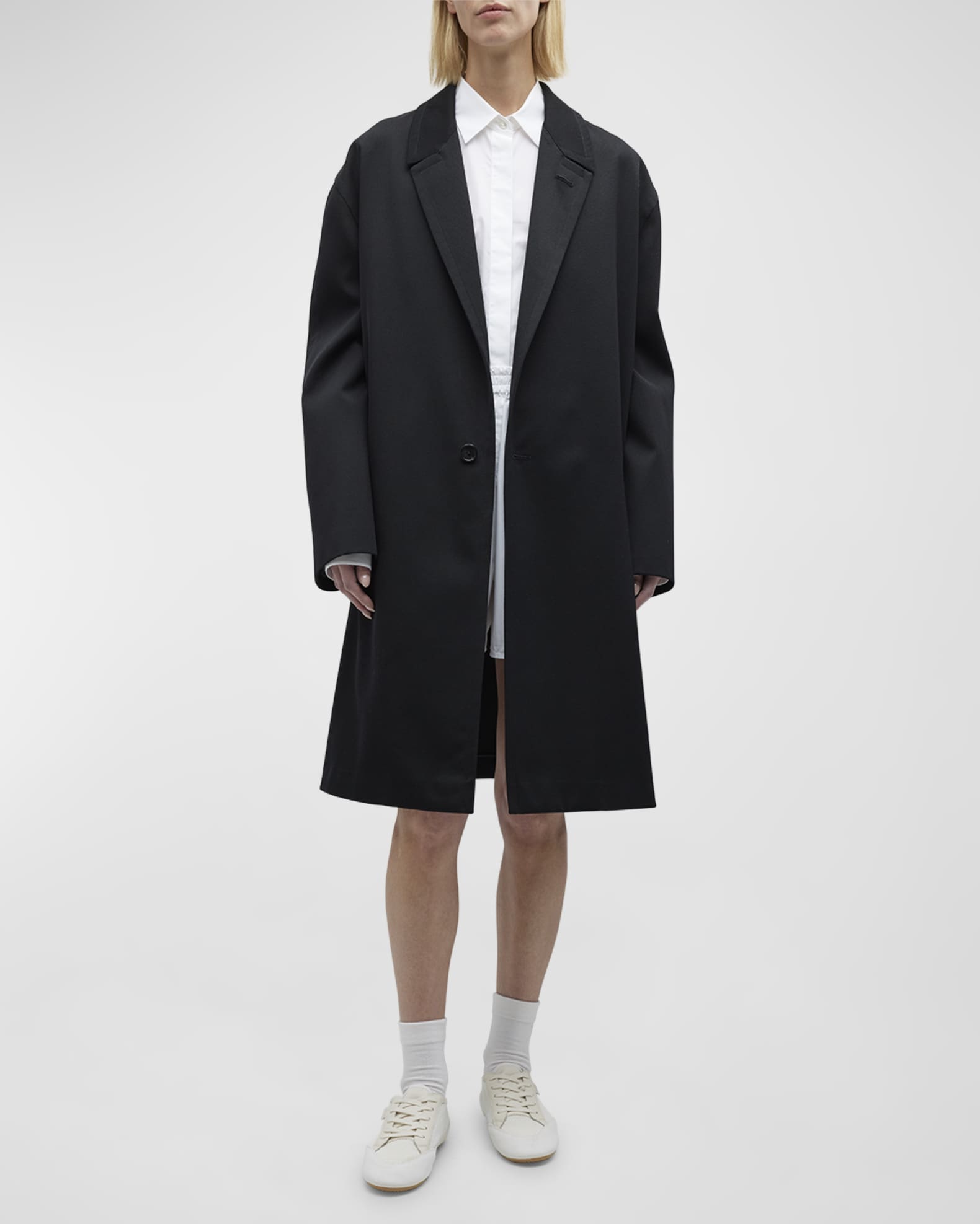 THE ROW Clancy Wool Top Coat Neiman Marcus