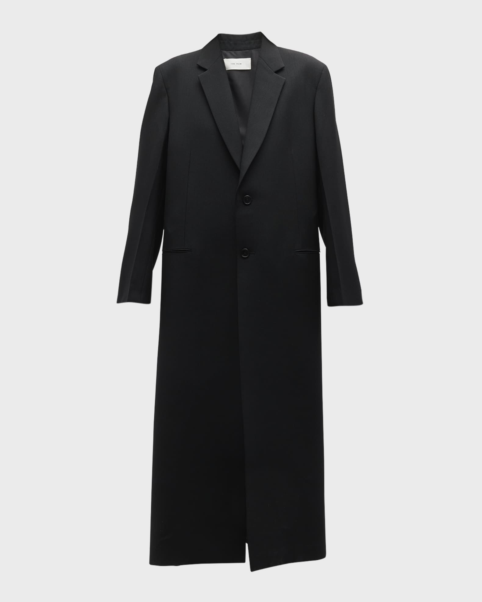THE ROW Cheval Single-Breasted Wool-Mohair Coat | Neiman Marcus