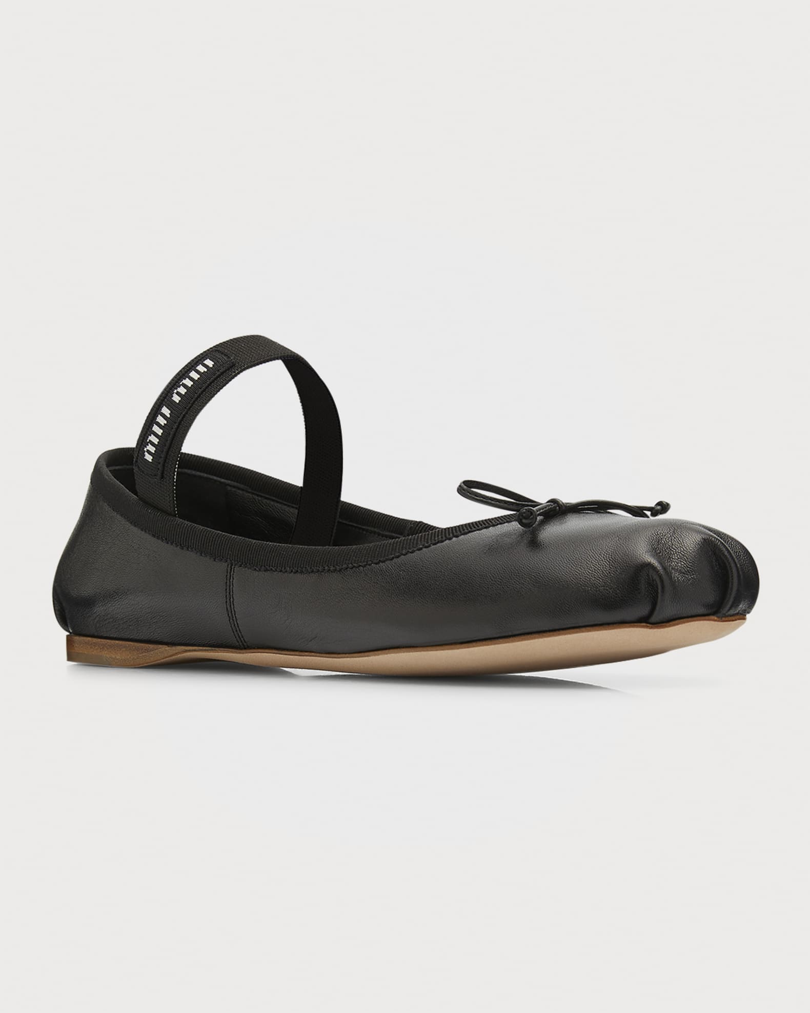 フラットシューズ Miu Miu leather ballet flats MIU MIU Leather Ballerina Flats | Holt Renfrew