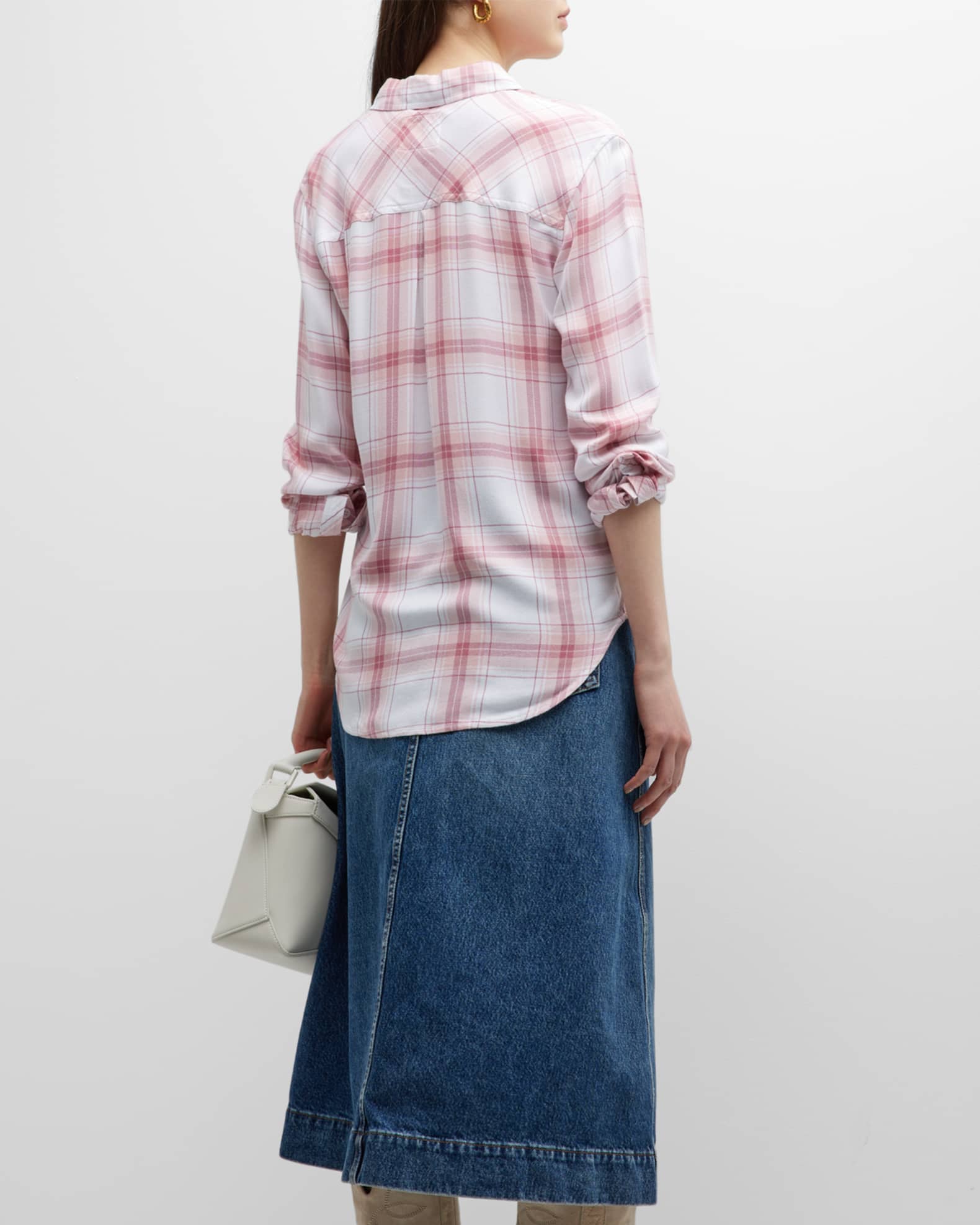 Rails Brando Mixed Plaid Button Down Shirt - Skyline