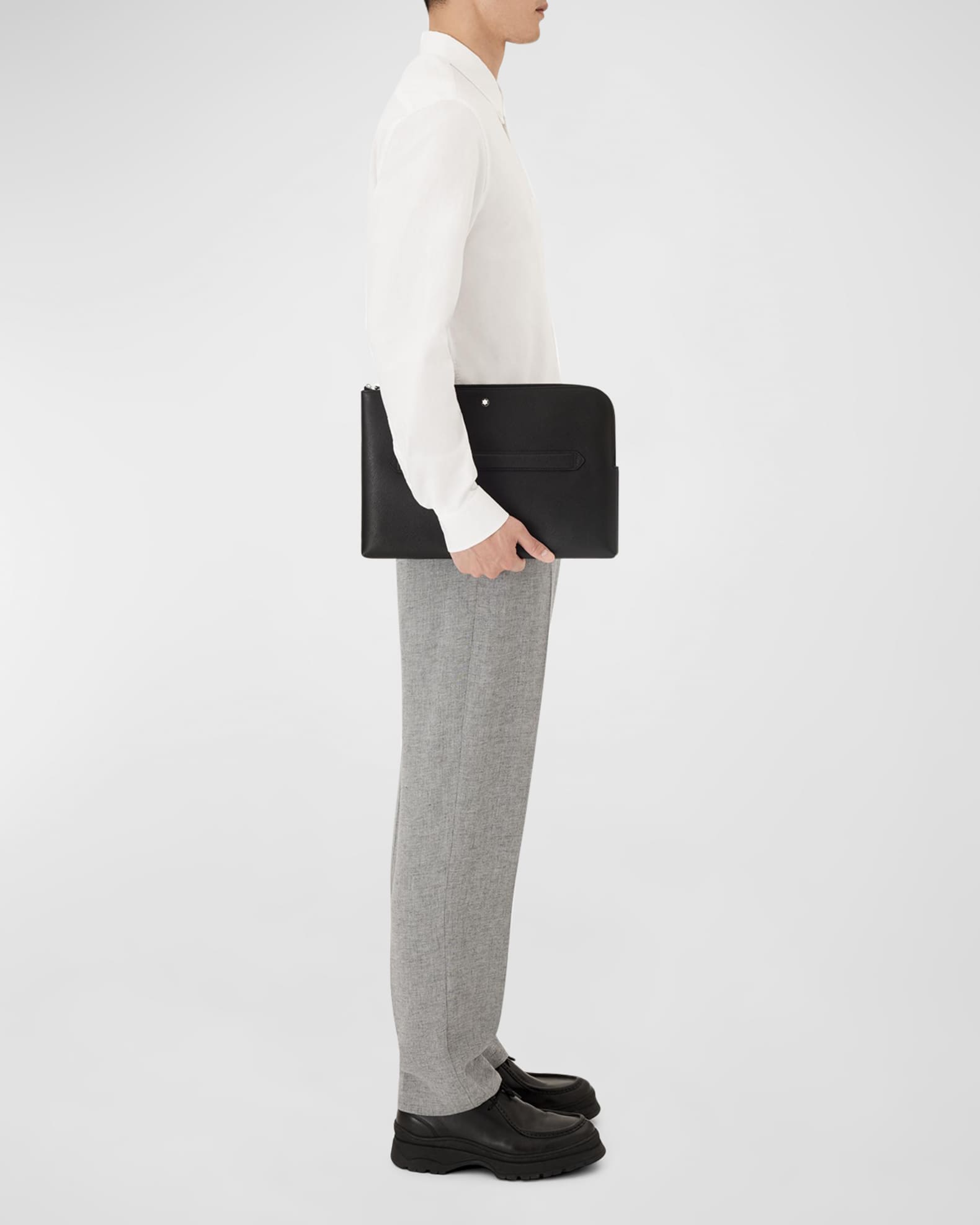Men's Sartorial Leather Laptop Case 1