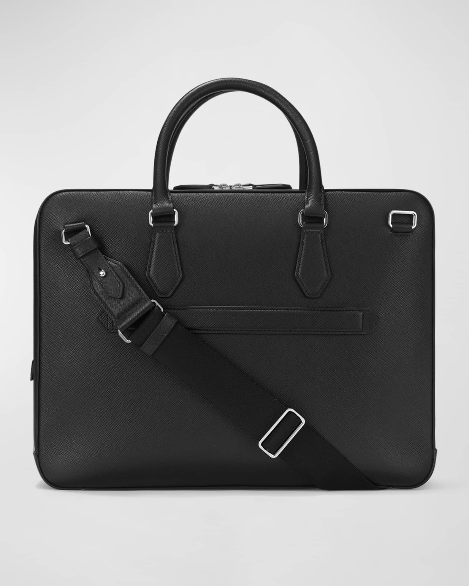 MONTBLANC ブラック ケース Montblanc Men's Sartorial Large Briefcase | Neiman Marcus